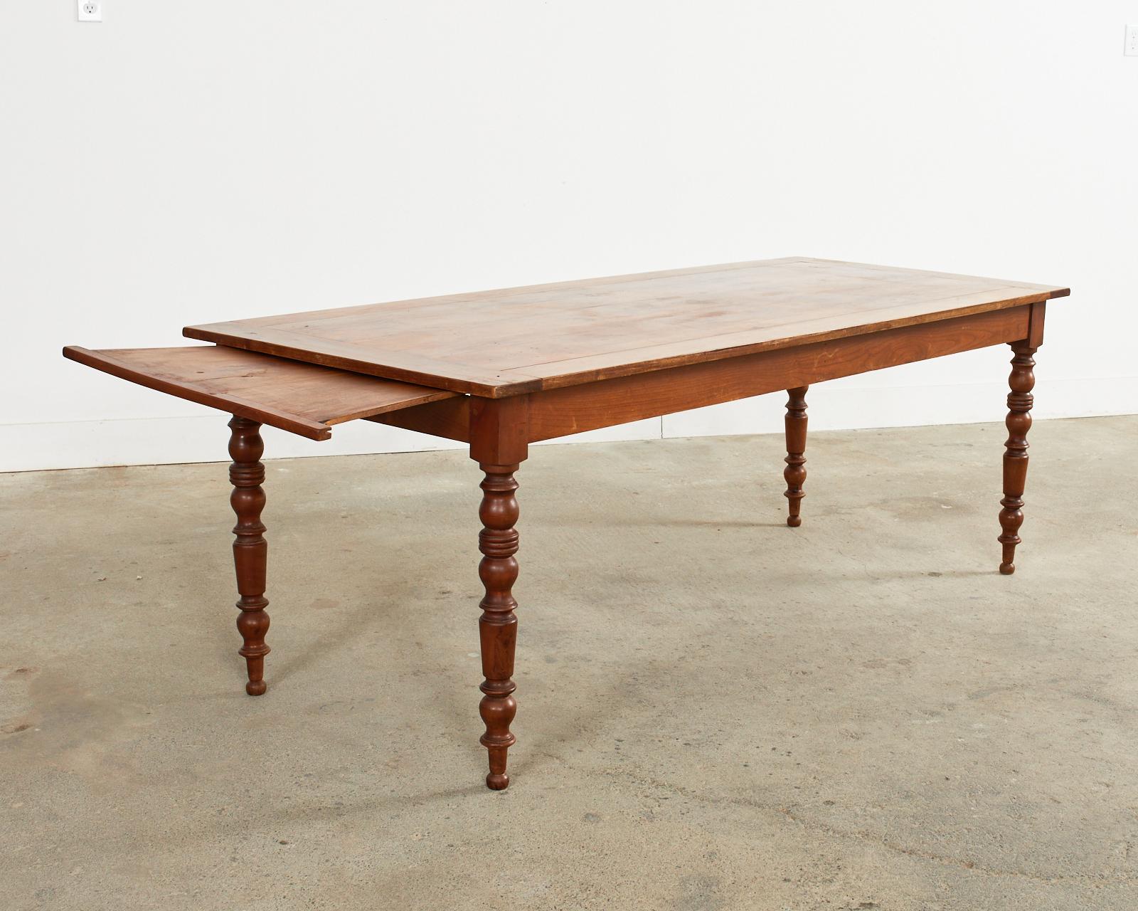 19th Century Louis Philippe Fruitwood Farmhouse Dining Table 4