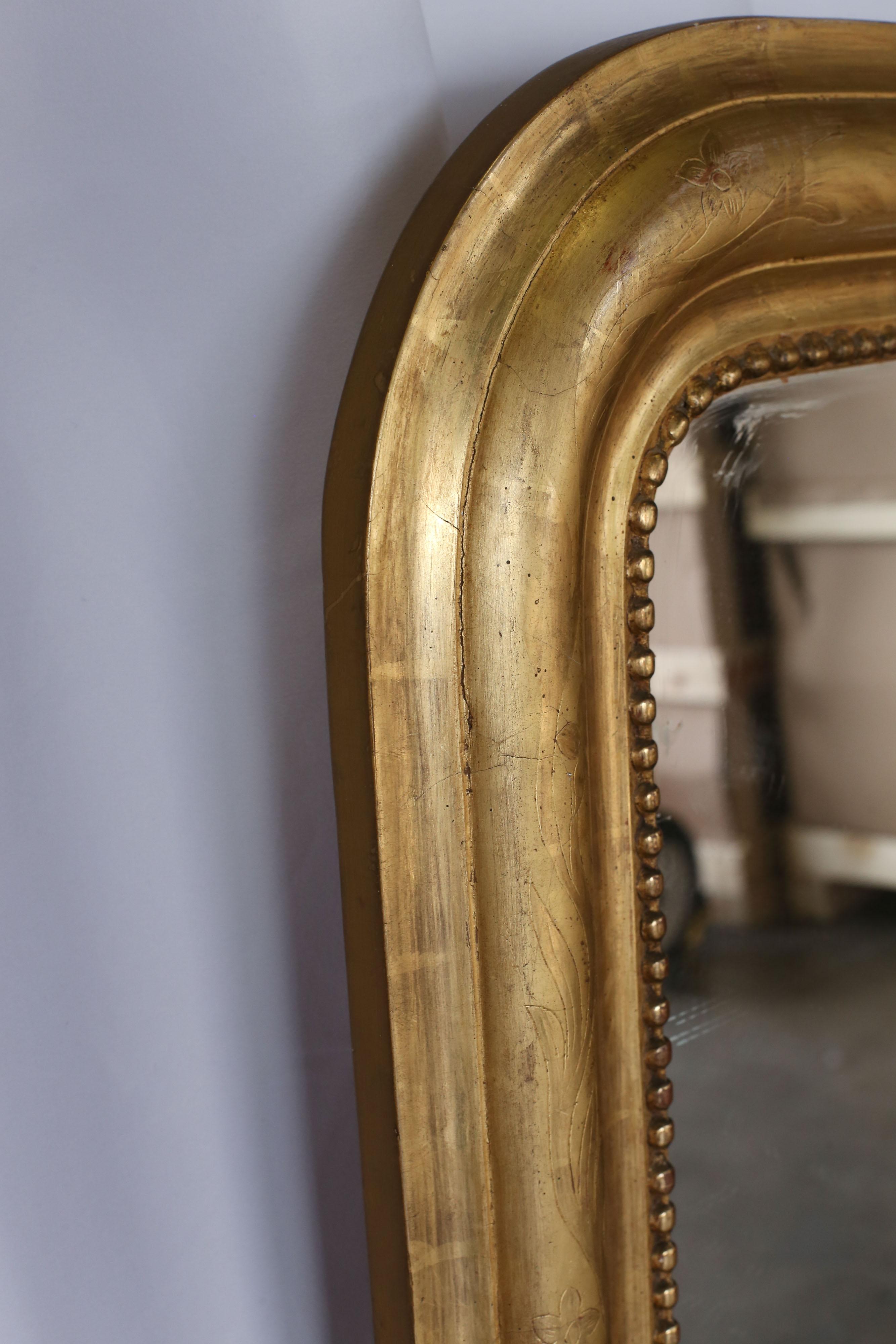 19th Century Louis Philippe Gilt Mirror 2