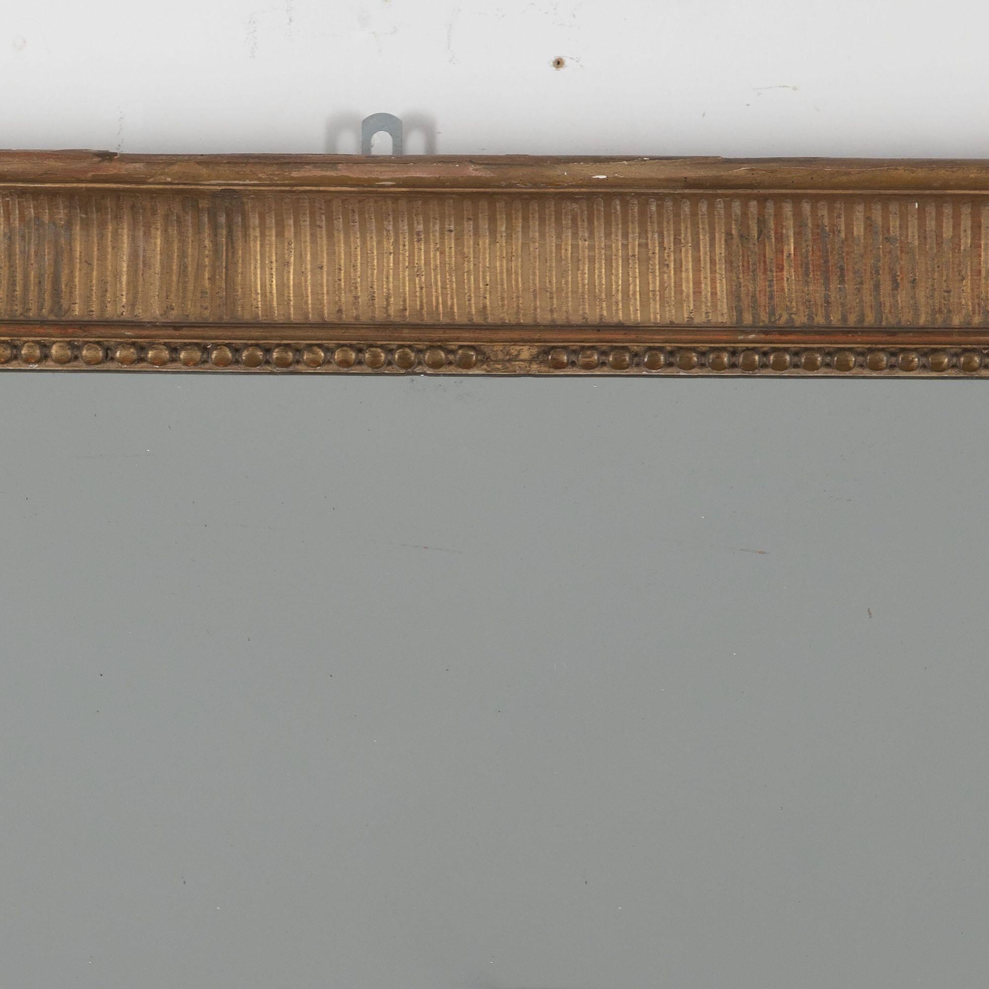 19th Century Louis Philippe Gilt Overmantle Mirror In Good Condition In Gloucestershire, GB