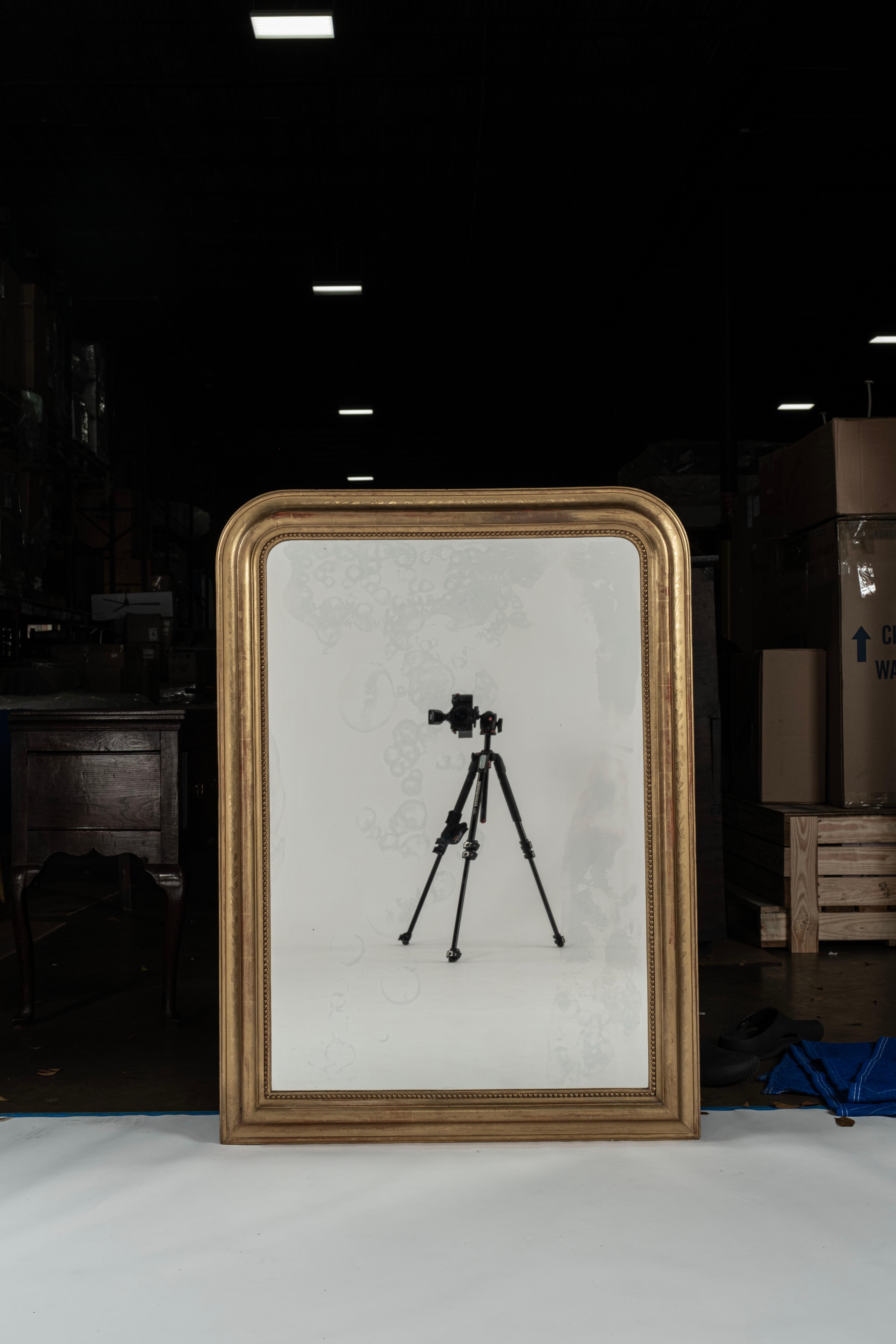 19th Century Louis Philippe Giltwood Mirror For Sale 6