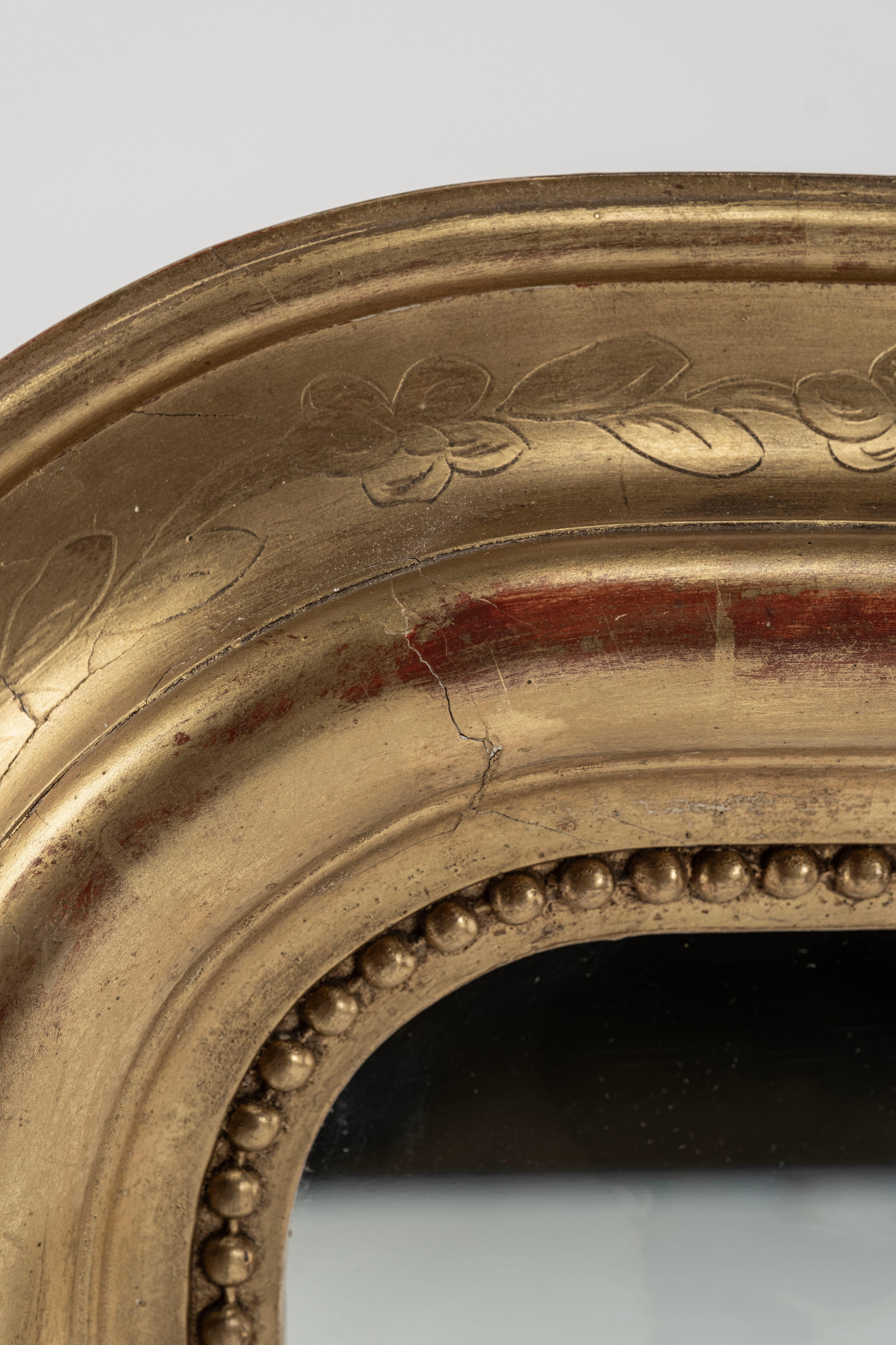 19th Century Louis Philippe Giltwood Mirror For Sale 1