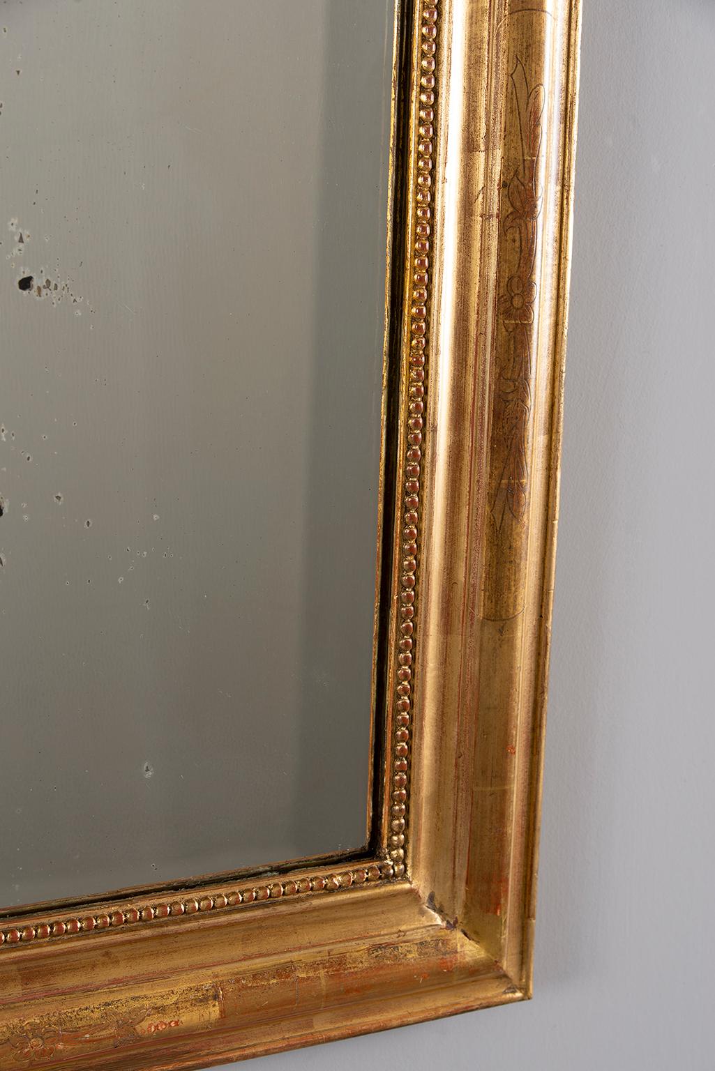 19th Century Louis Philippe Giltwood Mirror 3