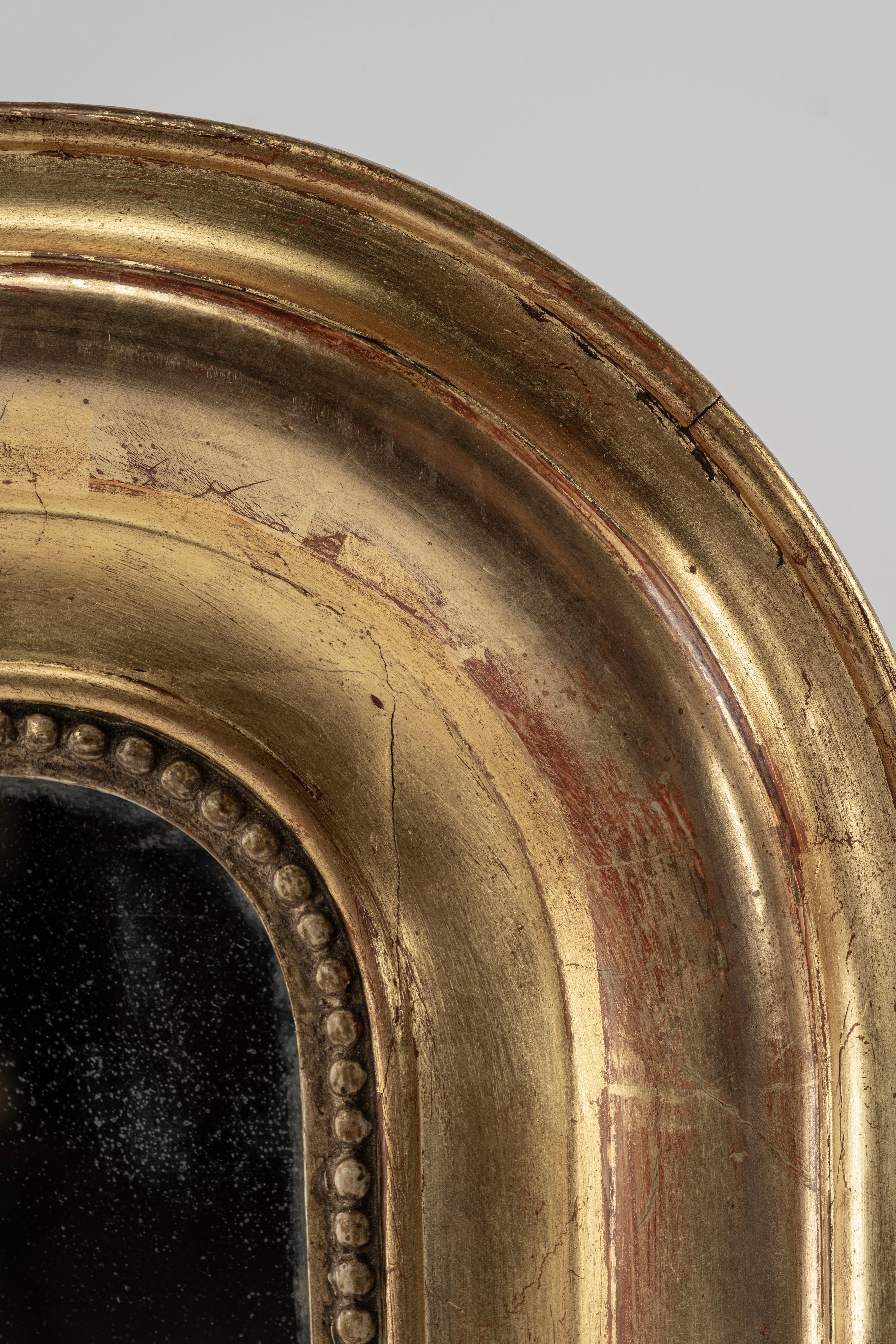 Specchio in legno dorato Louis Philippe del XIX secolo in vendita 1
