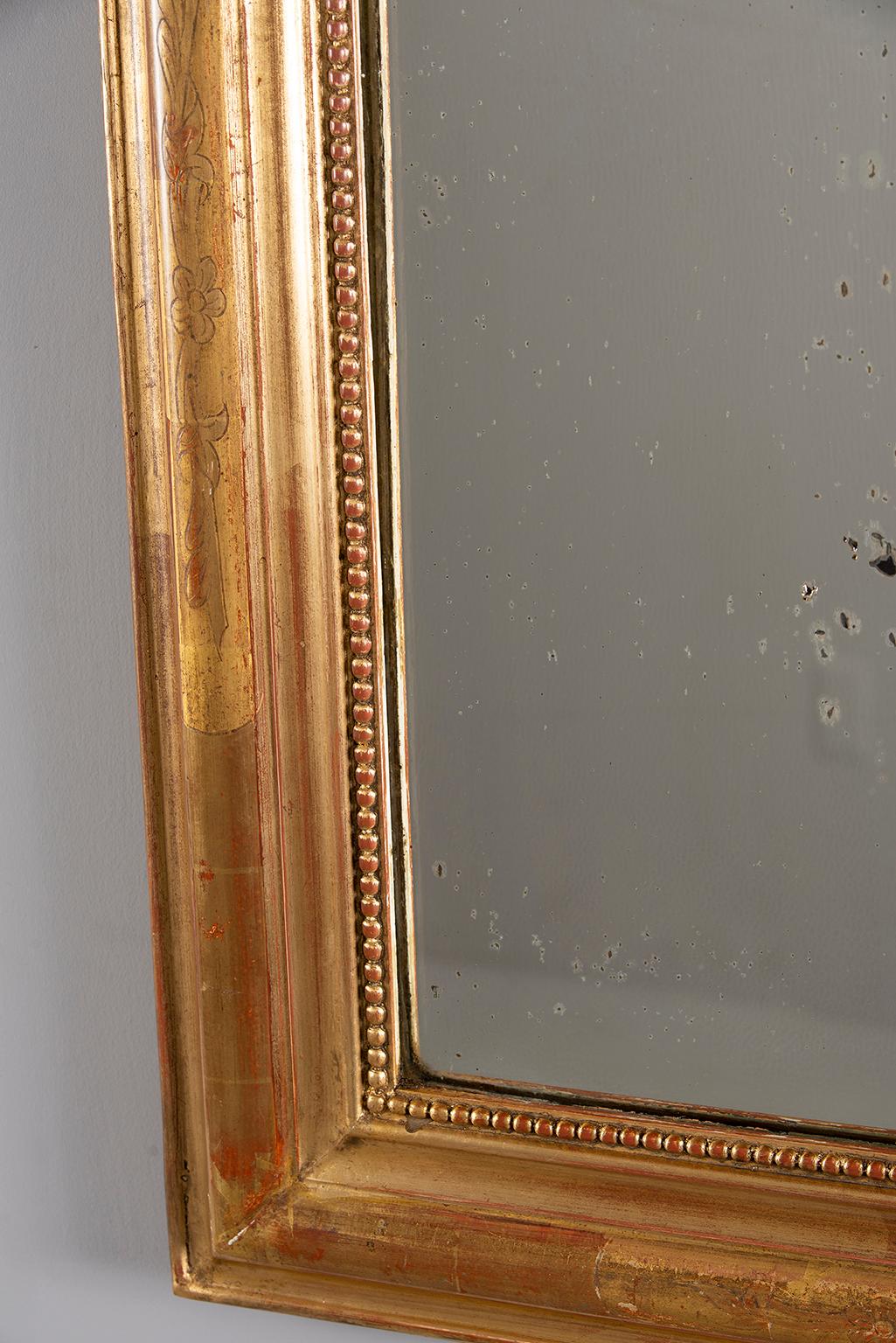 19th Century Louis Philippe Giltwood Mirror 4