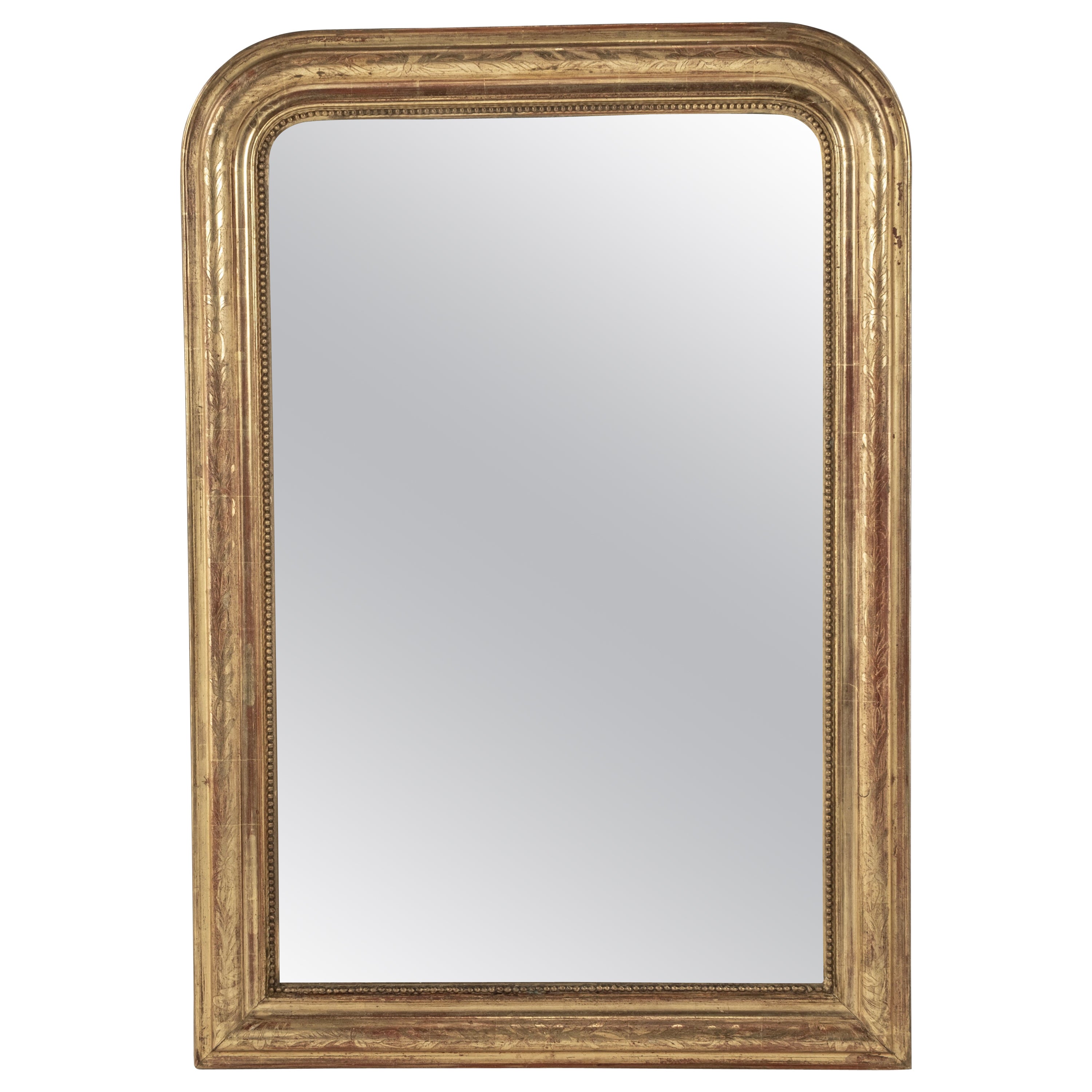 Specchio in legno dorato Louis Philippe del XIX secolo