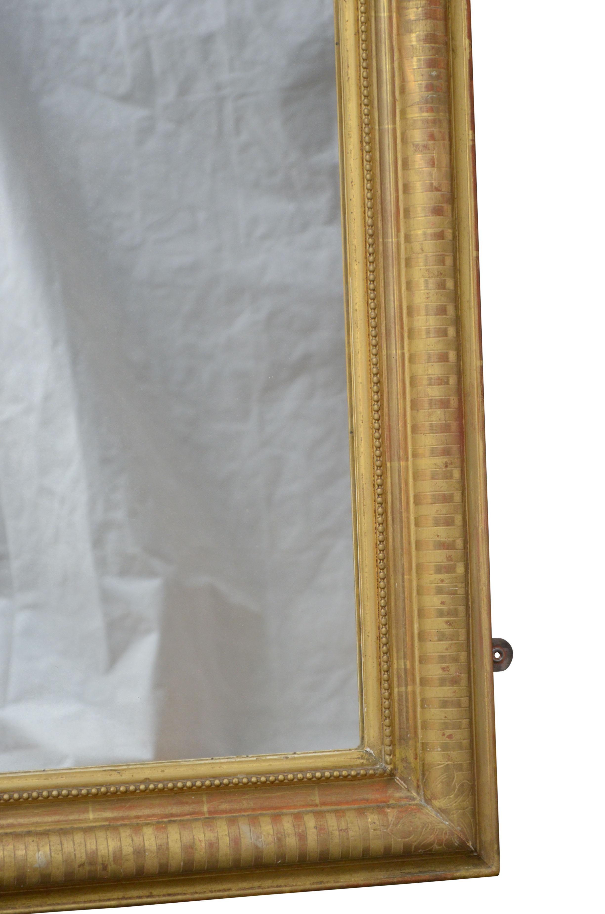 19th Century Louis Philippe Giltwood Pier Mirror For Sale 6