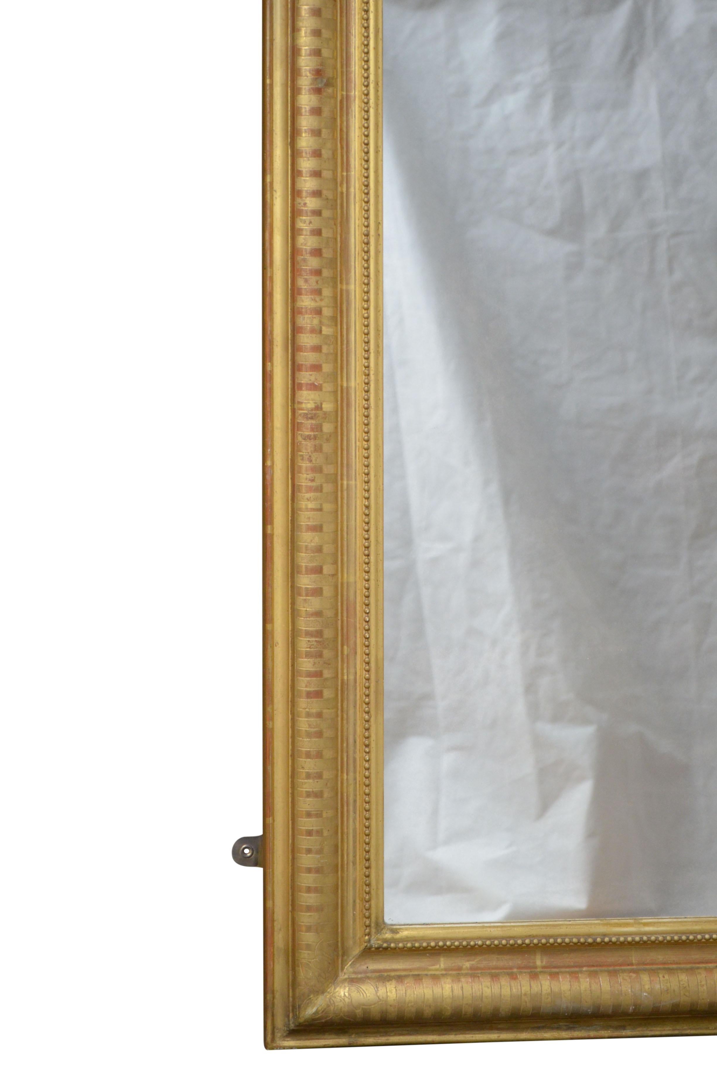 French 19th Century Louis Philippe Giltwood Pier Mirror For Sale