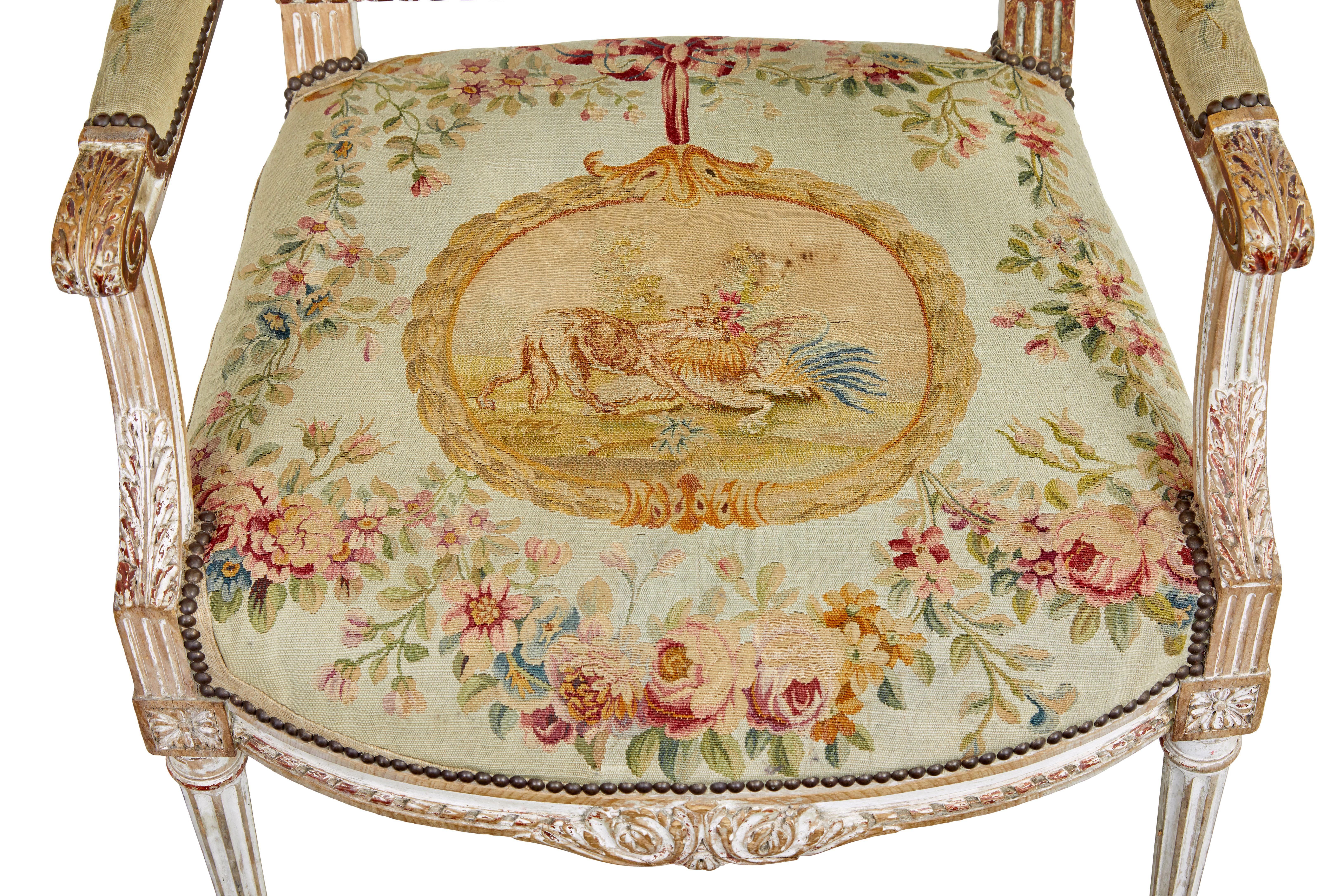 19th century Louis Philippe I period 5 piece salon suite For Sale 3