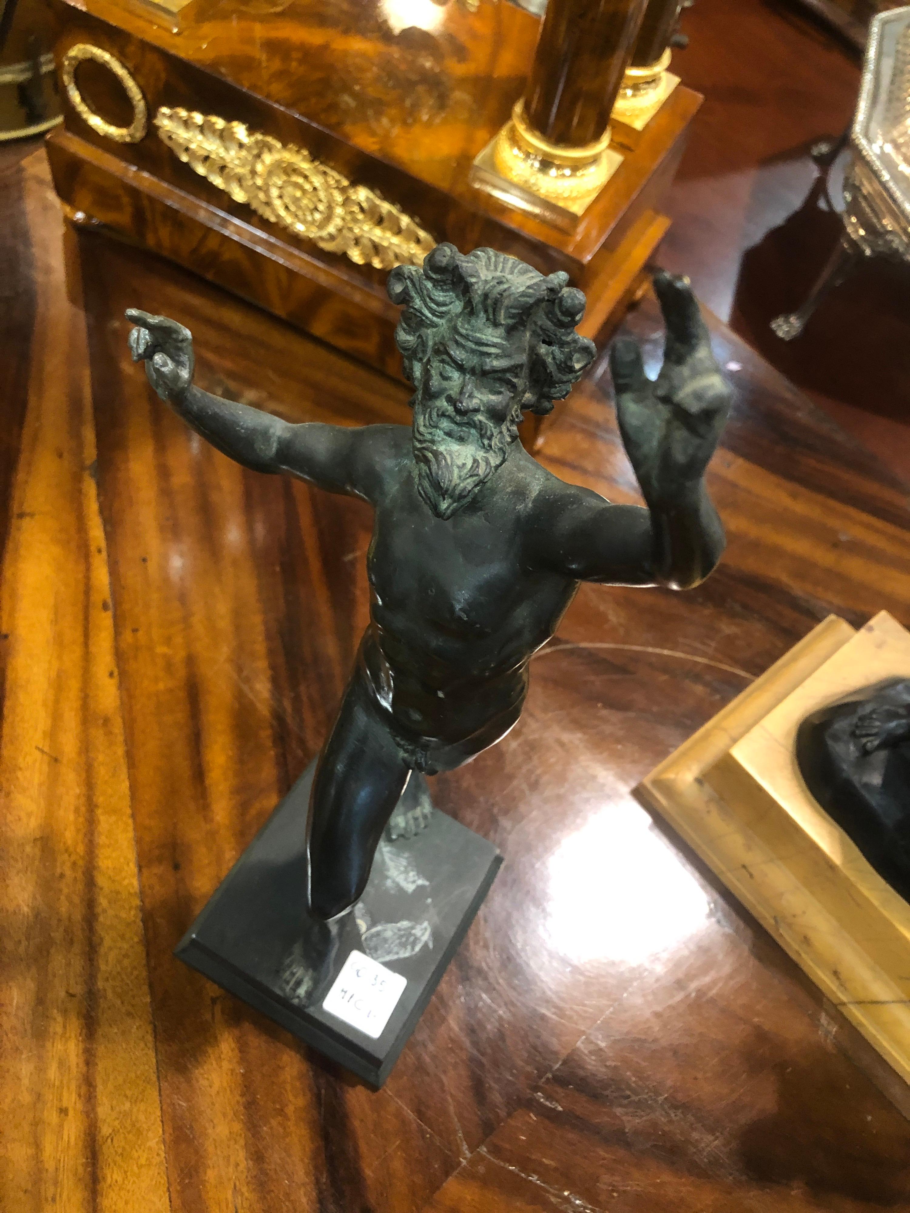 Mid-19th Century 19th Century Louis Philippe Italian Gran Tour Bronze The Dancing Satyr of Pompei