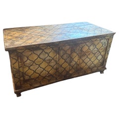 19th Century Louis Philippe Lacquered Sicilian Wedding Blanket Chest