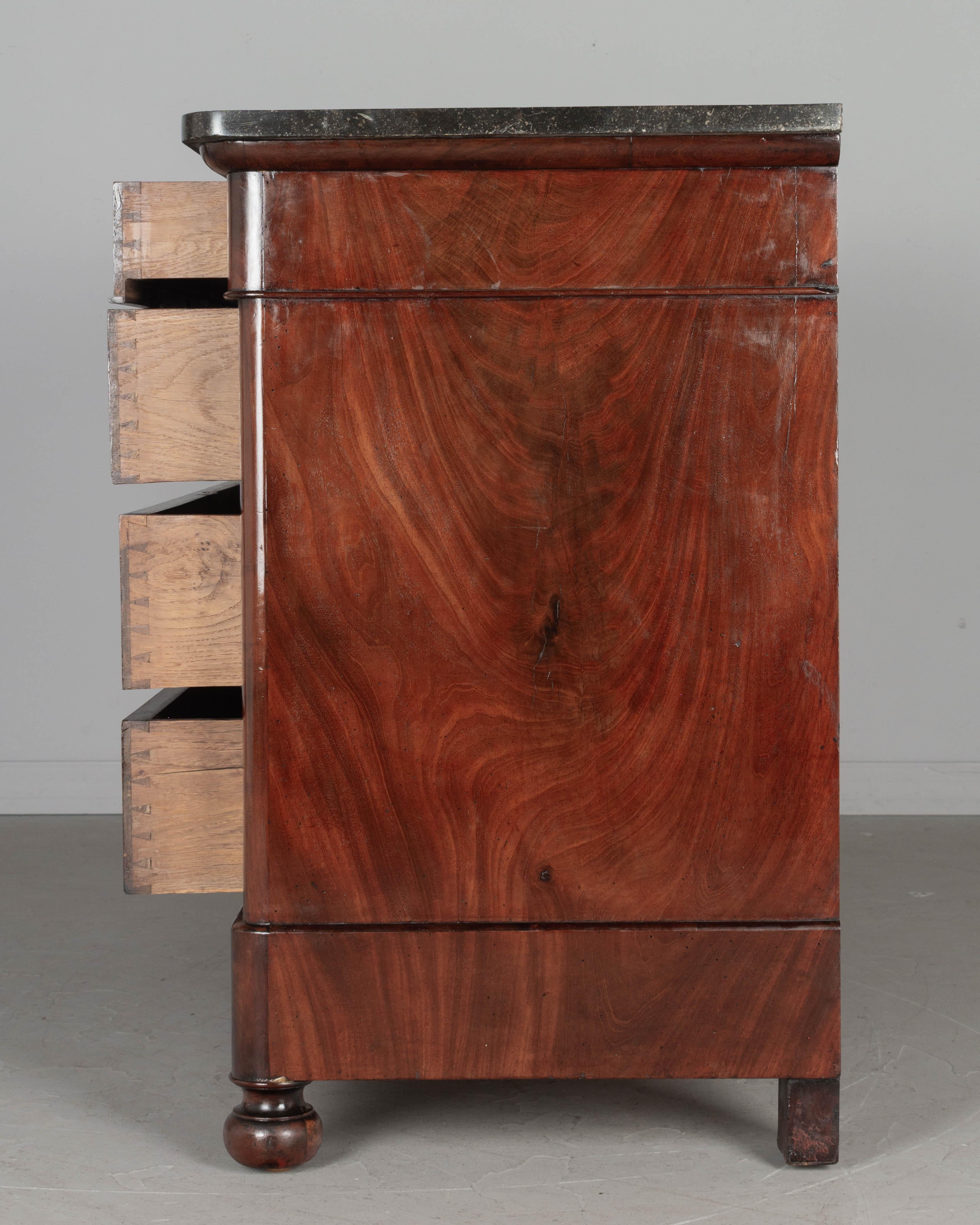 19th Century Louis Philippe Mahogany Commode For Sale 5