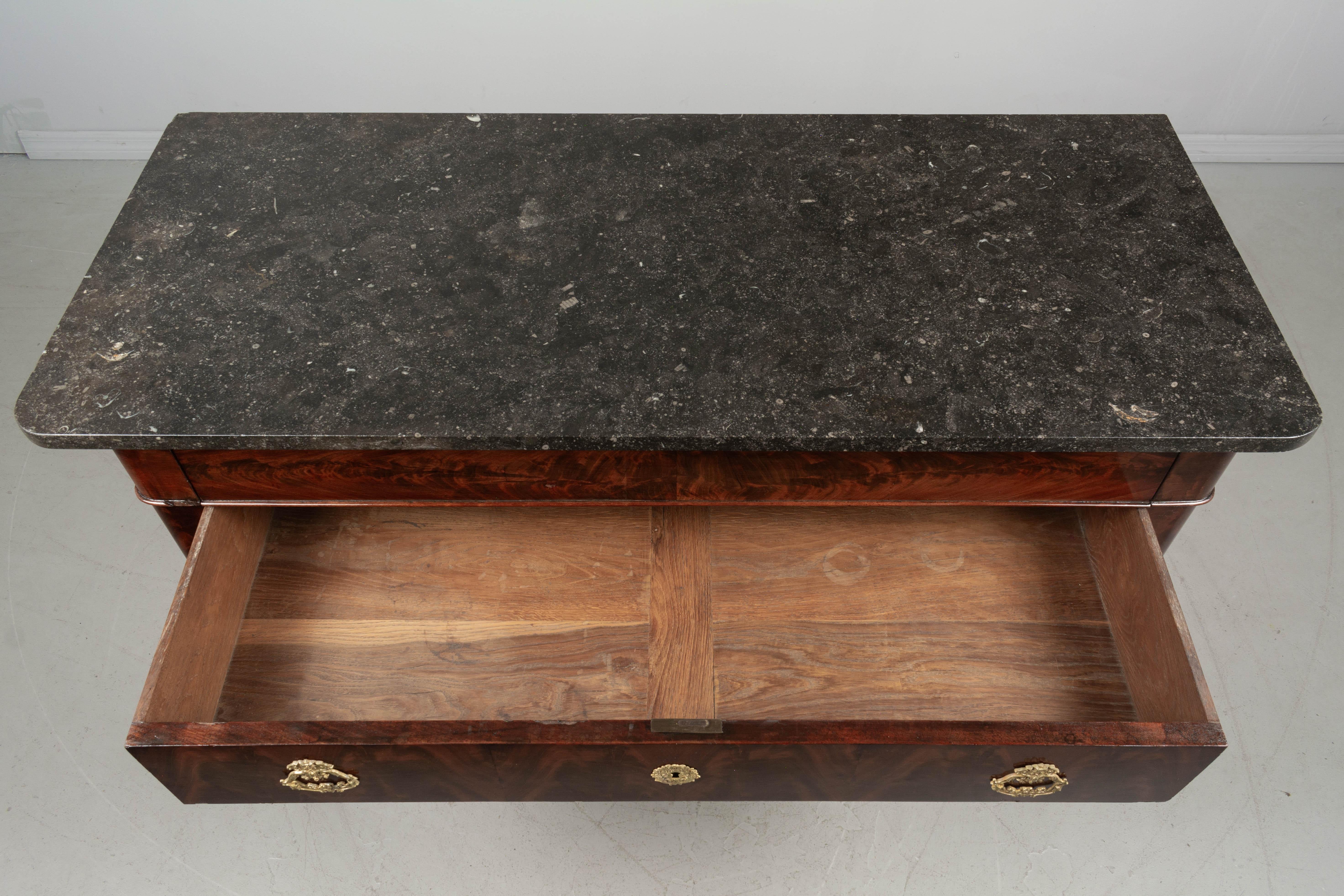19th Century Louis Philippe Mahogany Commode For Sale 7