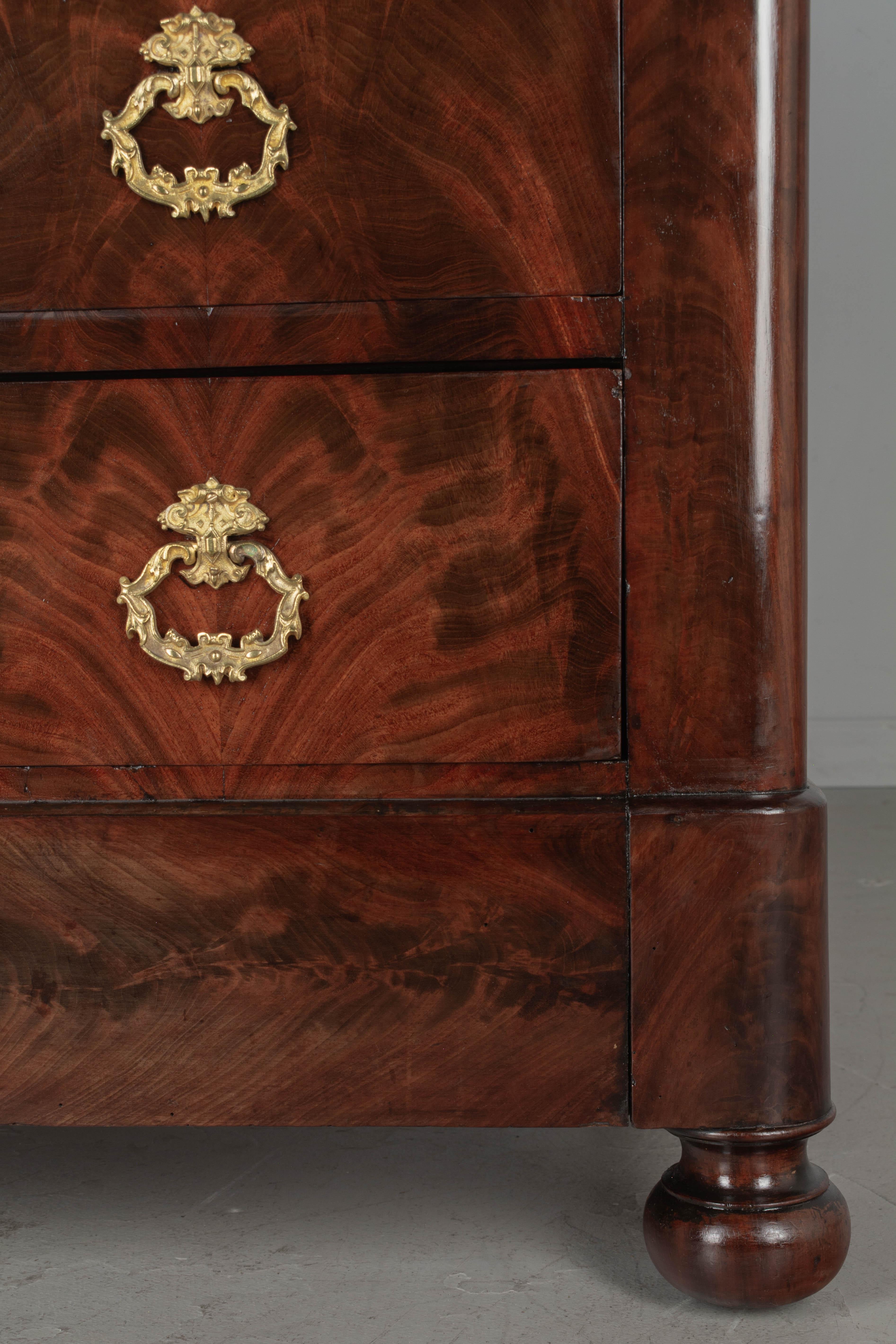 19th Century Louis Philippe Mahogany Commode For Sale 11