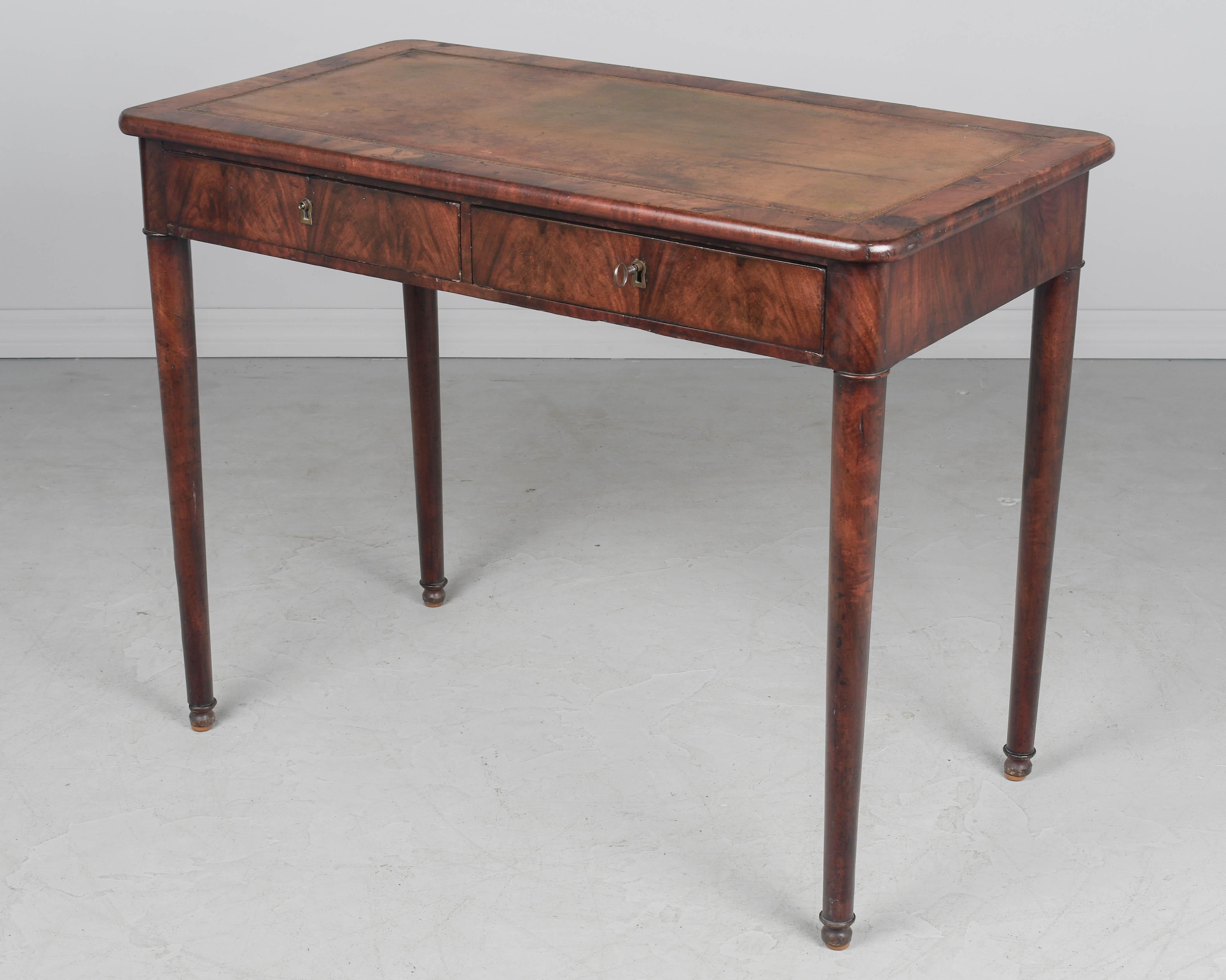 French 19th Century Louis Philippe Mahogany Desk