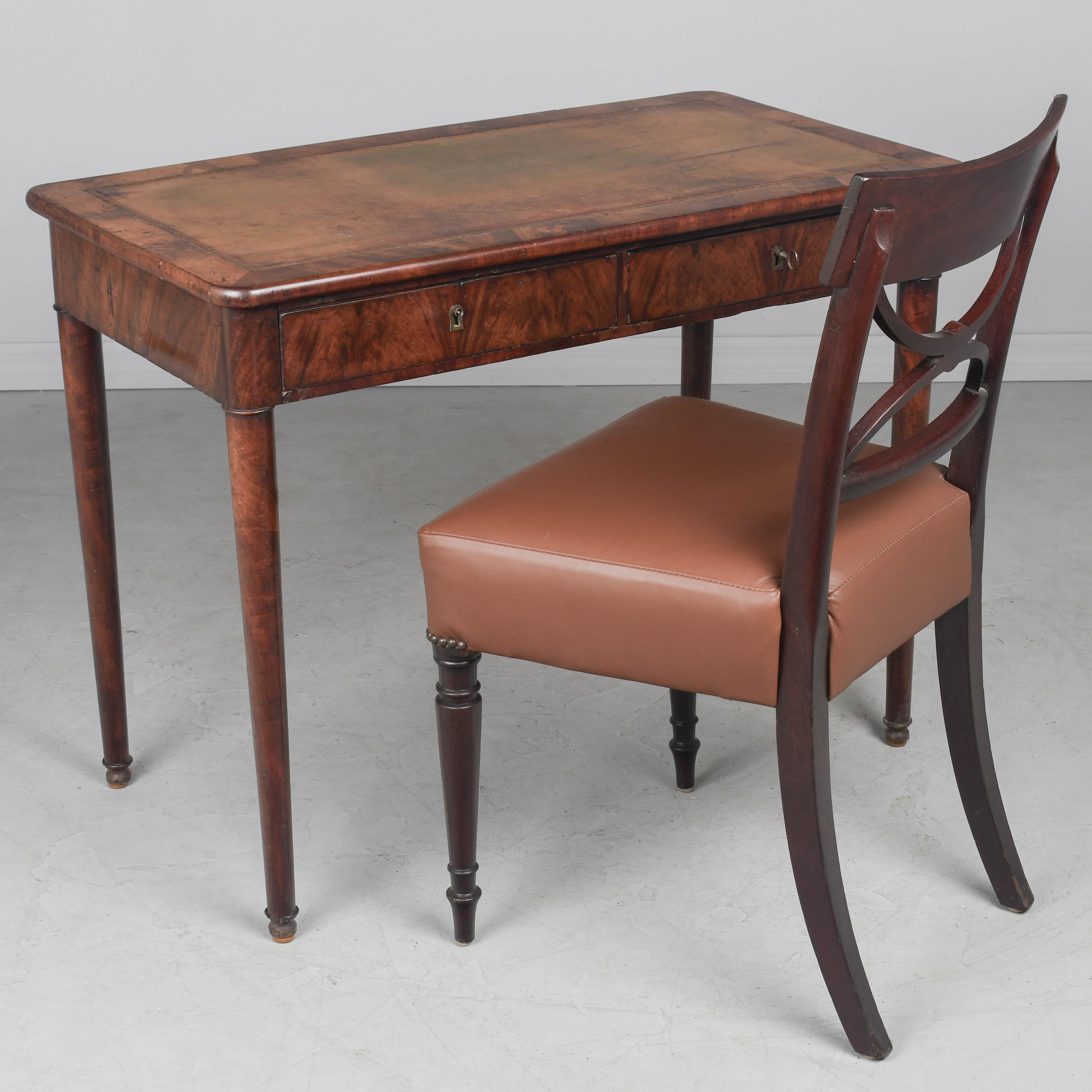 19th Century Louis Philippe Mahogany Desk 3