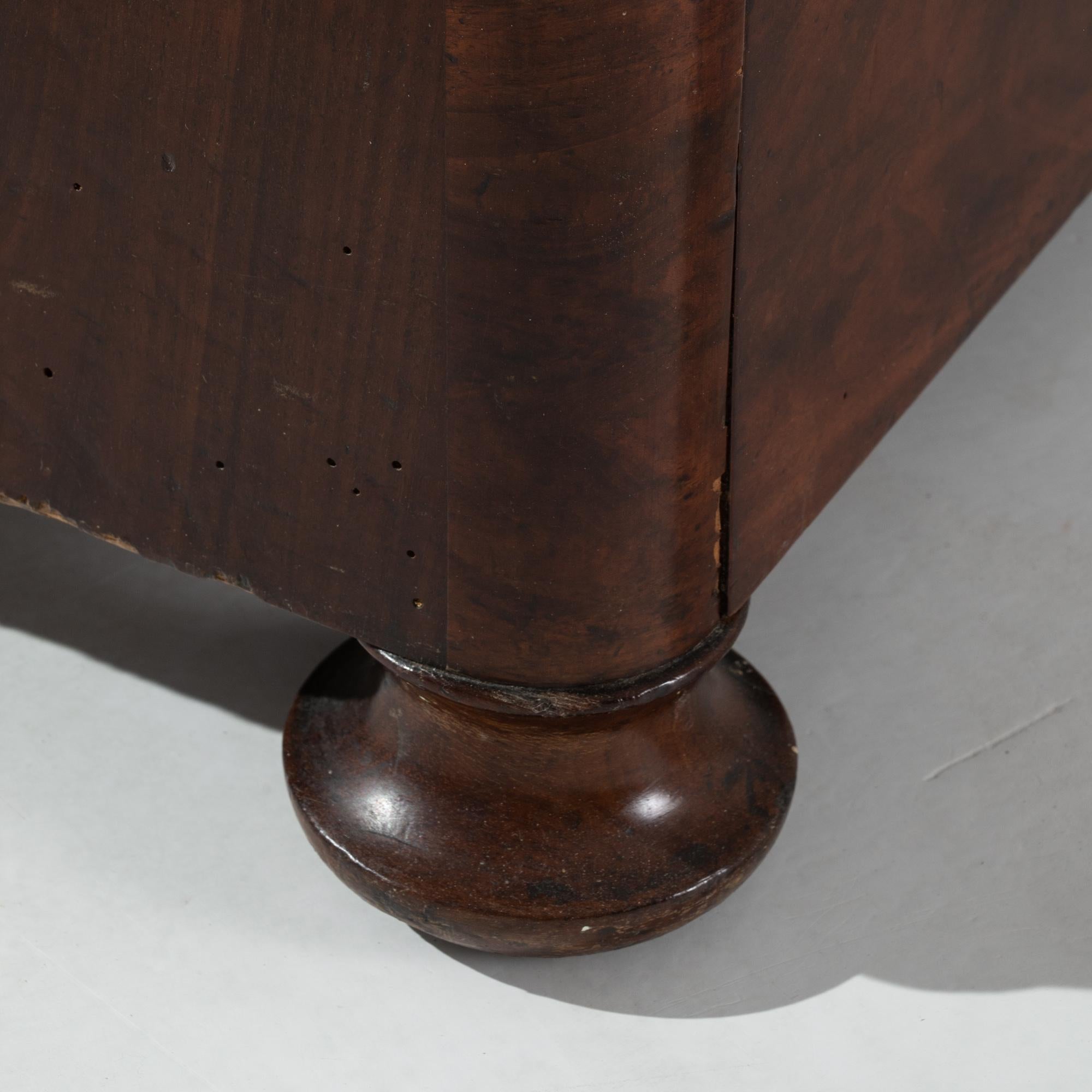 19th Century Louis Philippe Mahogany Drawer Chest with Marble Top 7