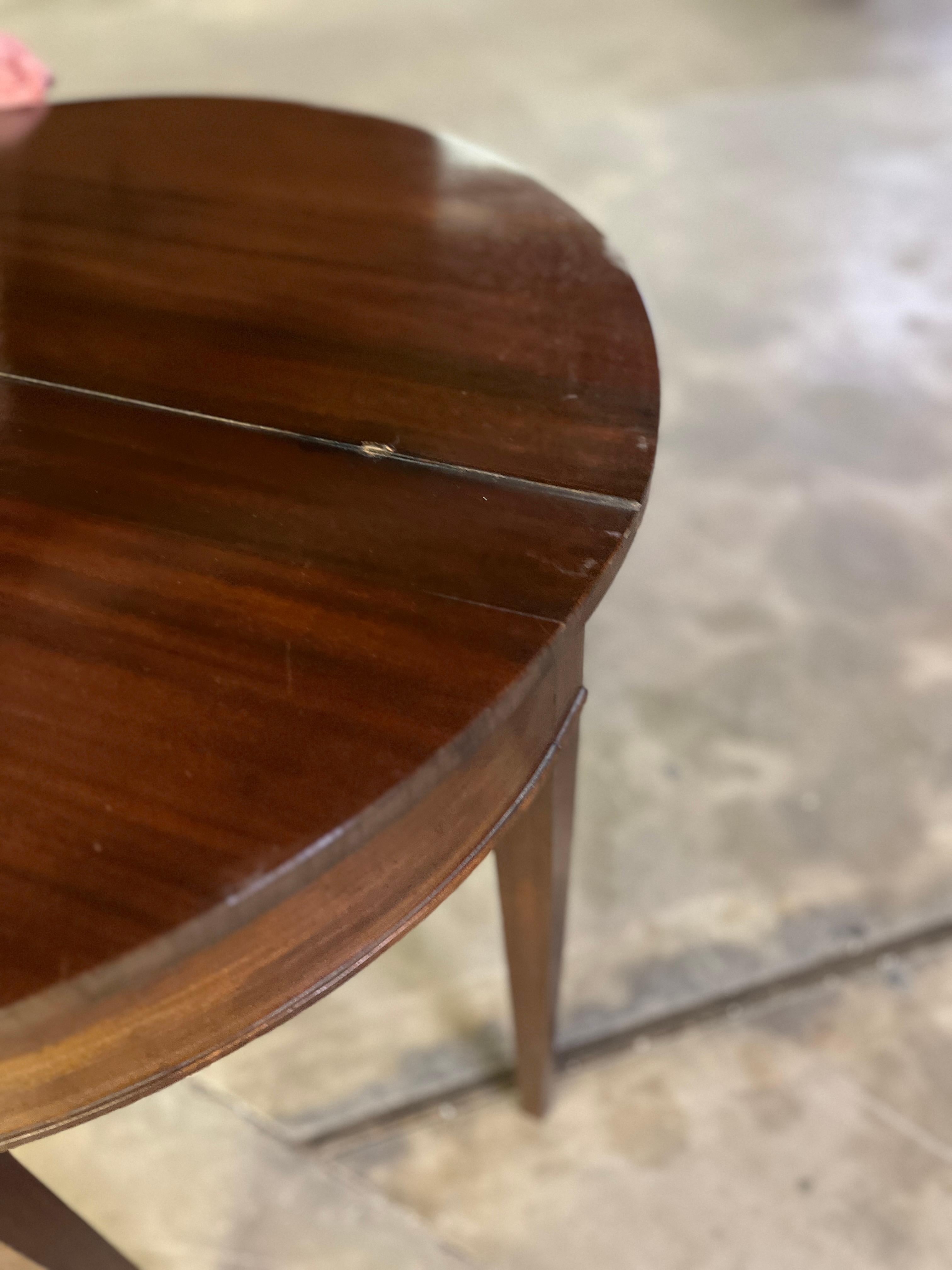 19th Century Louis Philippe Mahogany Folding Game Table For Sale 2