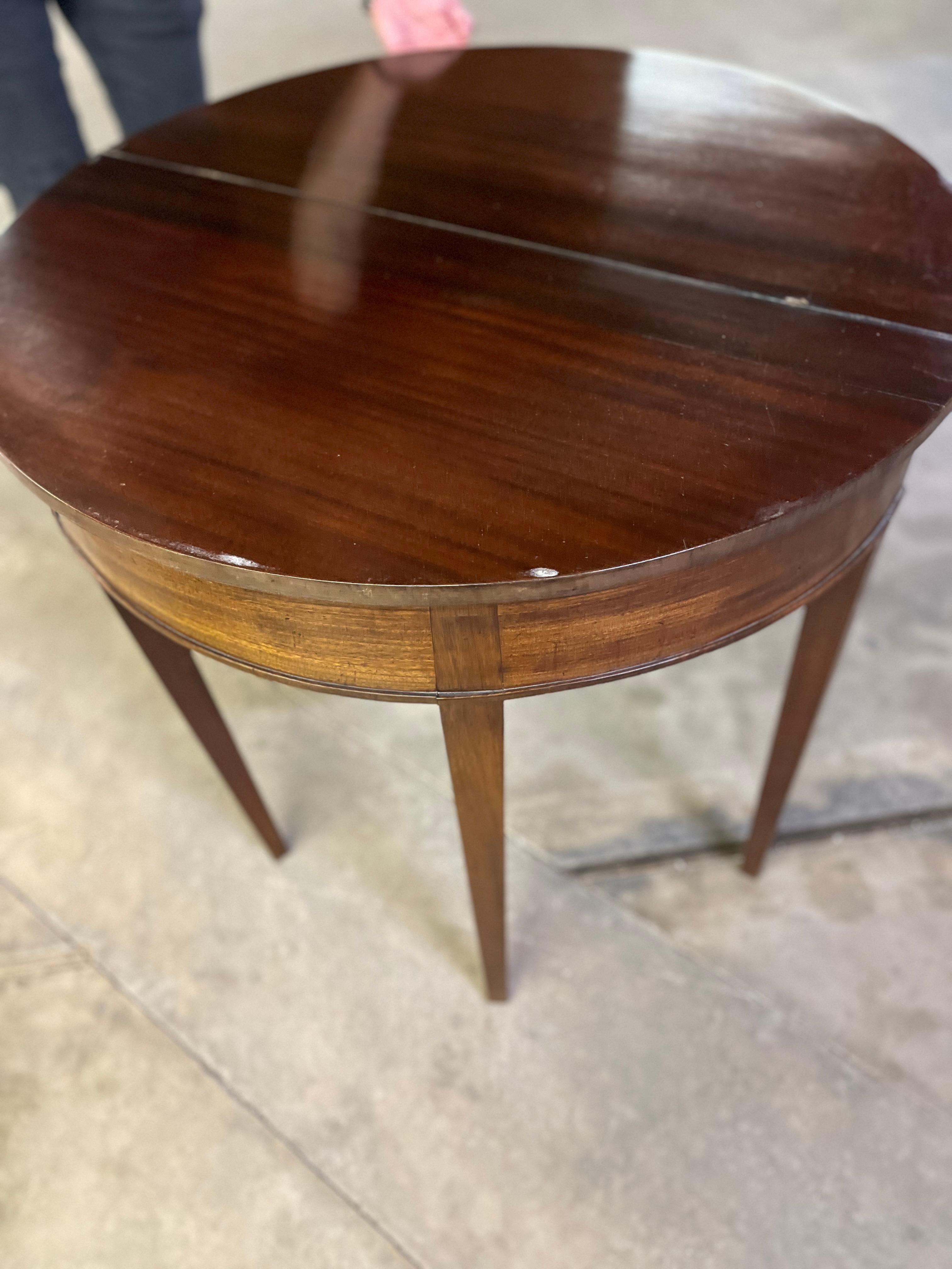19th Century Louis Philippe Mahogany Folding Game Table For Sale 3