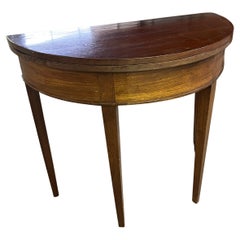 Mesa de juego plegable de caoba Louis Philippe del siglo XIX