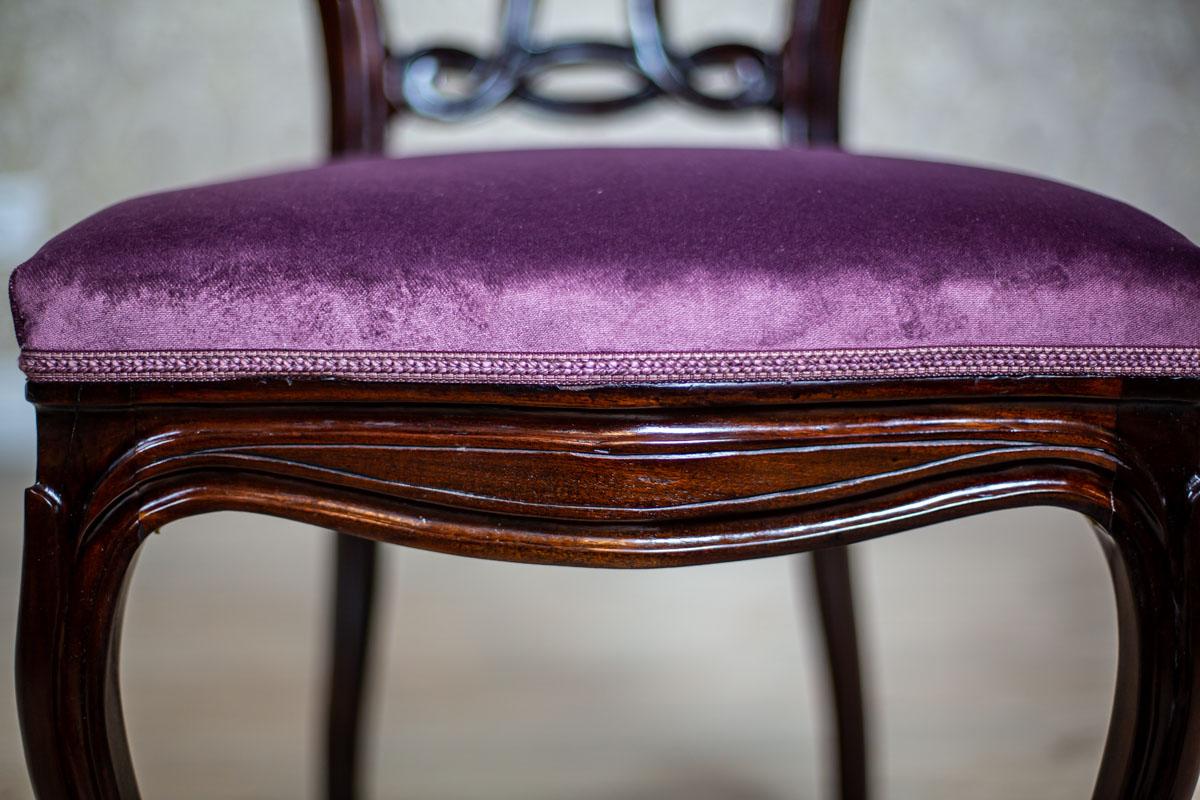 19th Century Louis Philippe Mahogany Table with Chairs 6