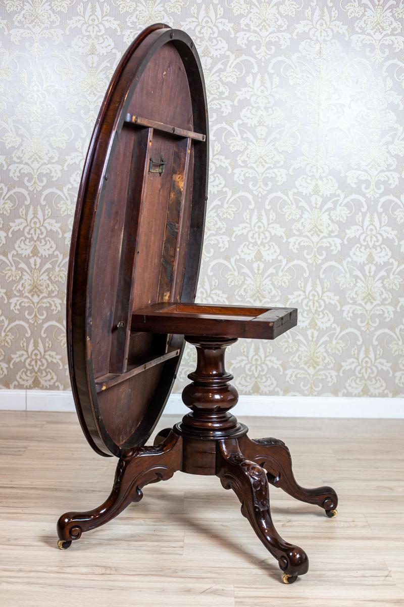 19th Century Louis Philippe Mahogany Table with Chairs 2