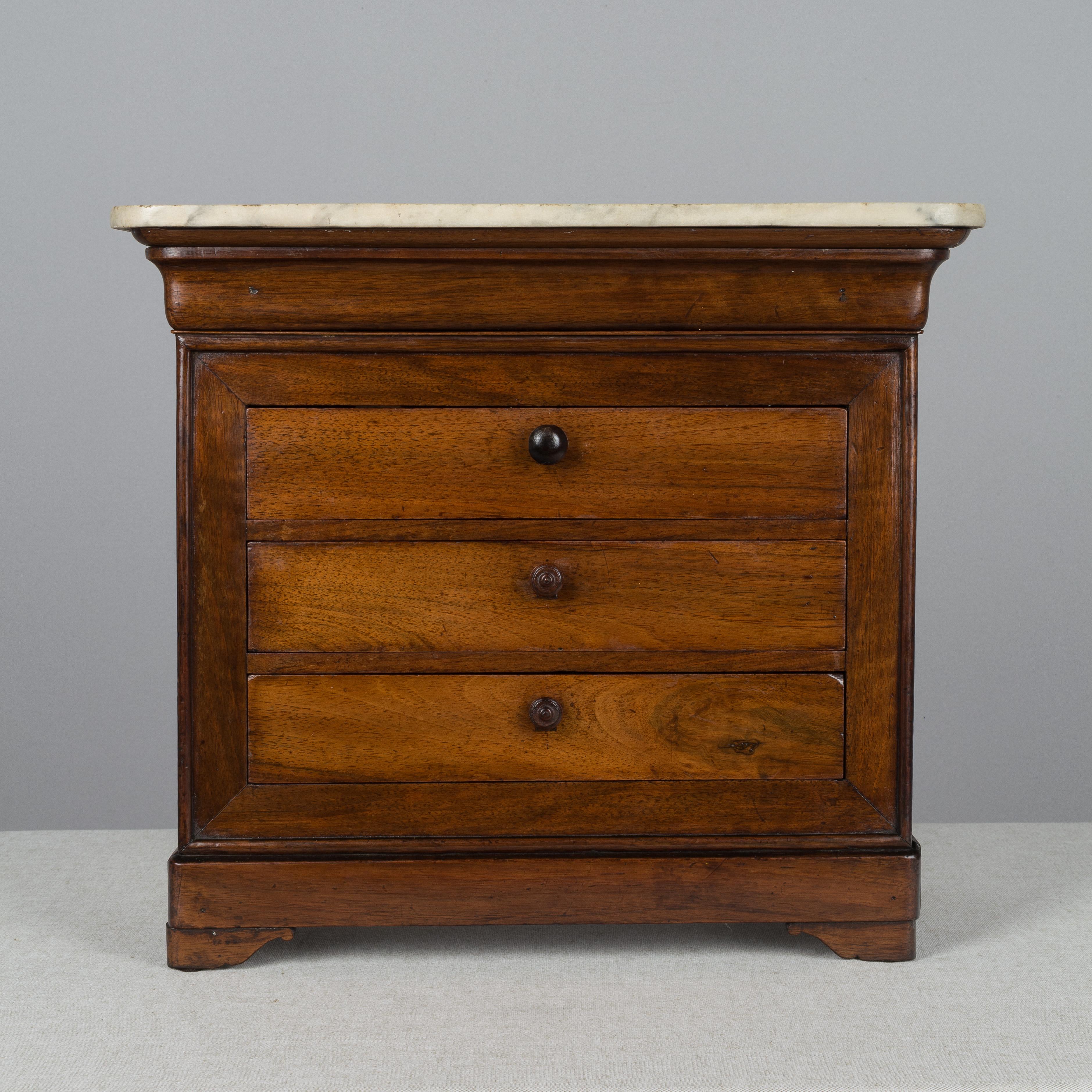 French 19th Century Louis Philippe Miniature Commode For Sale