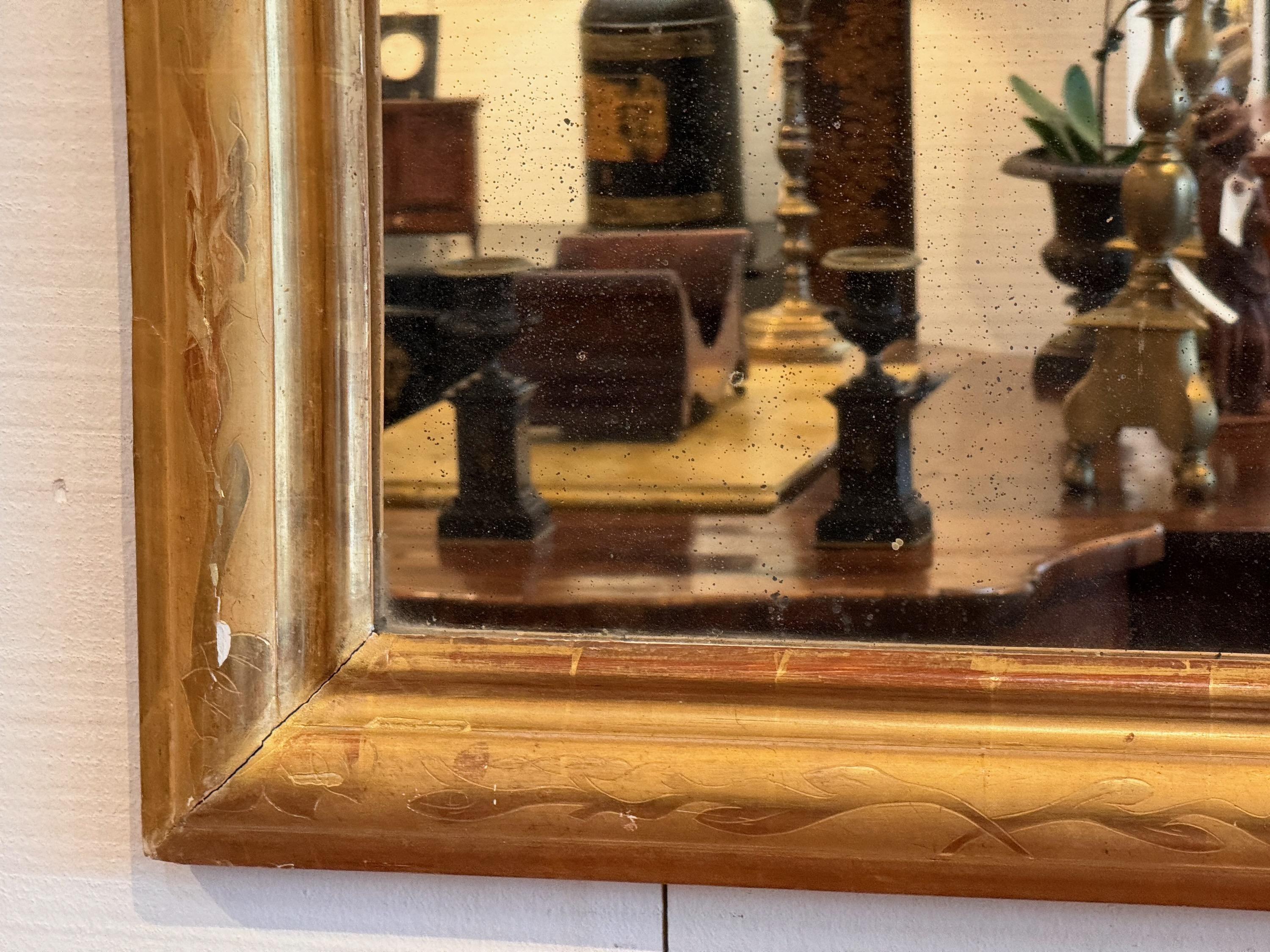19th Century Louis Philippe Mirror In Good Condition In Charlottesville, VA