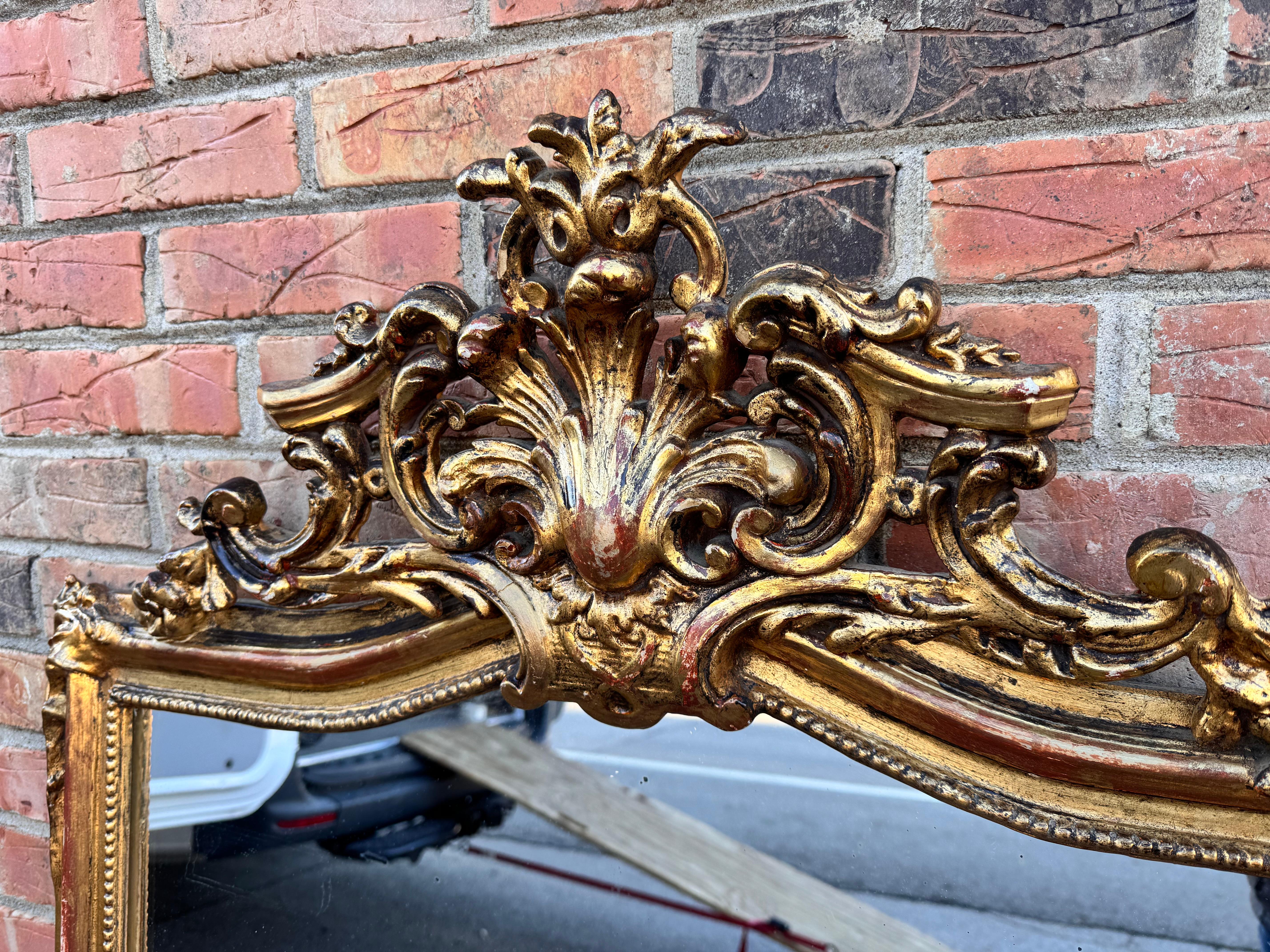 Fin du XIXe siècle Miroir Louis Philippe du 19ème siècle en vente