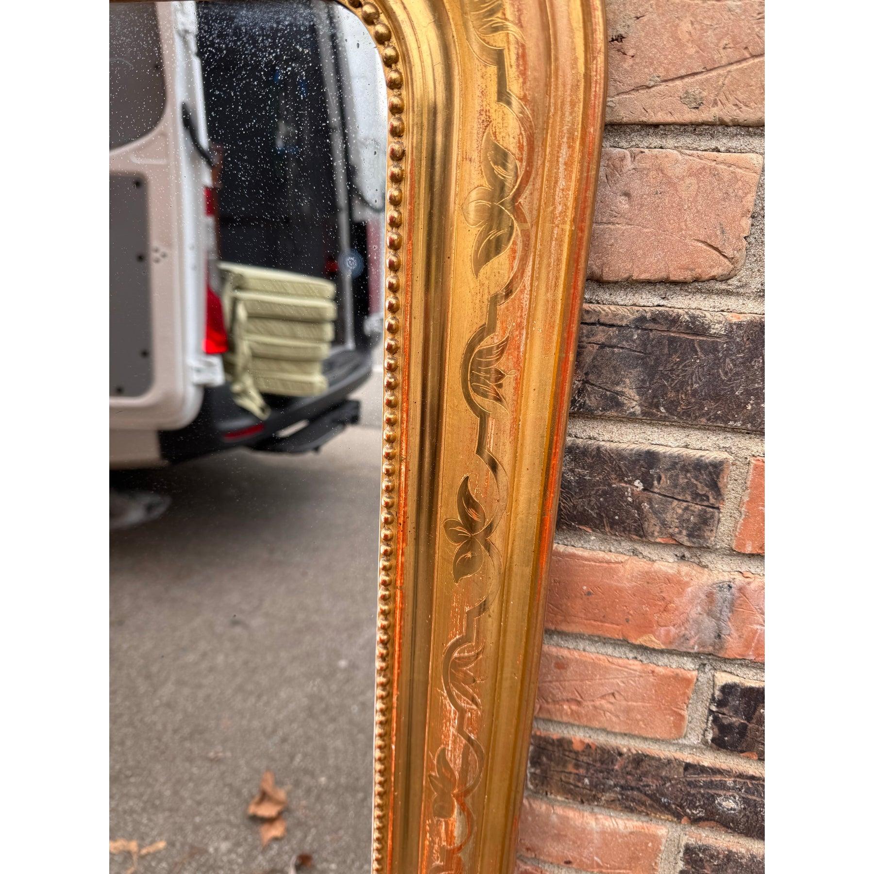Fin du XIXe siècle Miroir Louis Philippe du 19ème siècle en vente