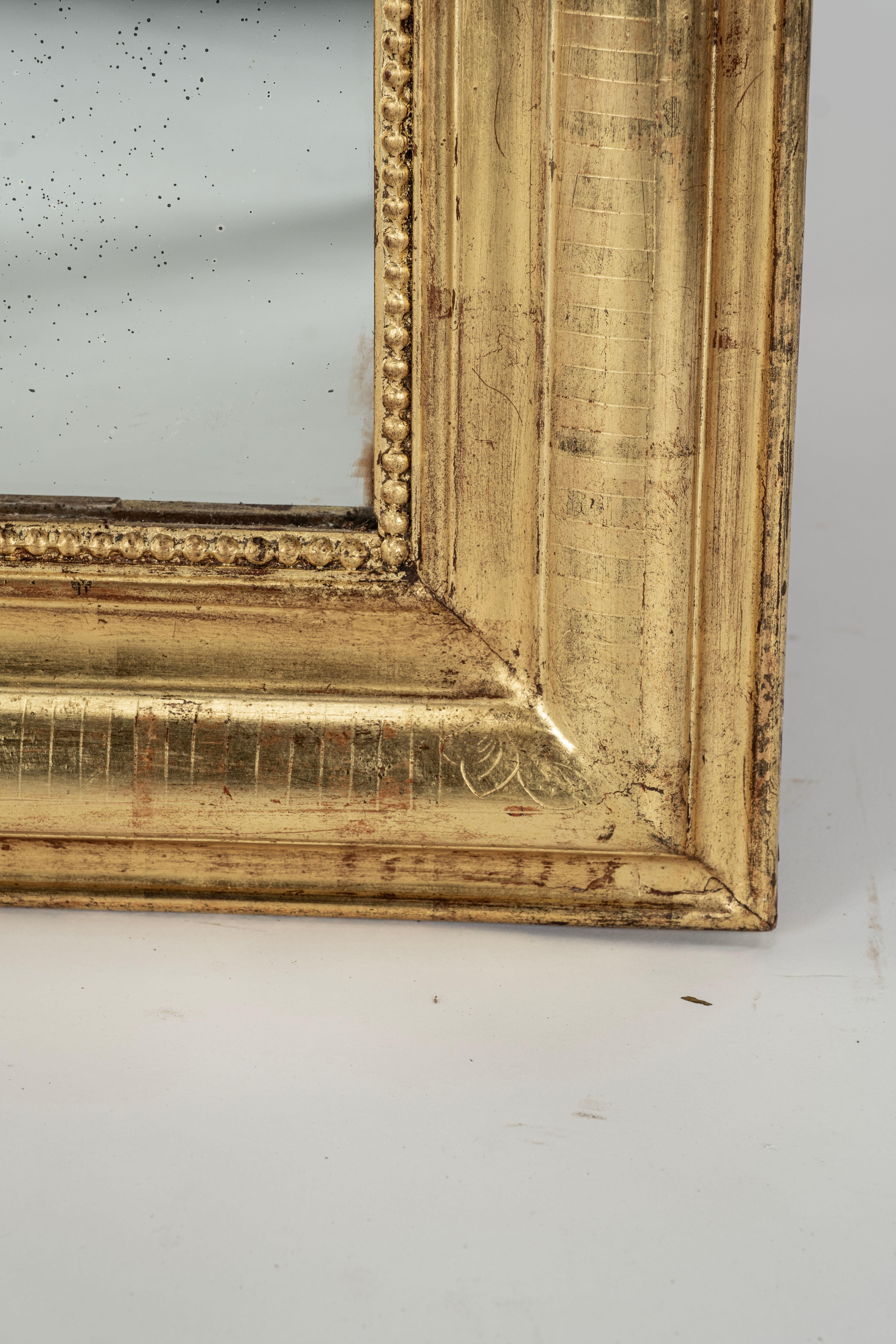 Giltwood 19th Century Louis Philippe Mirror