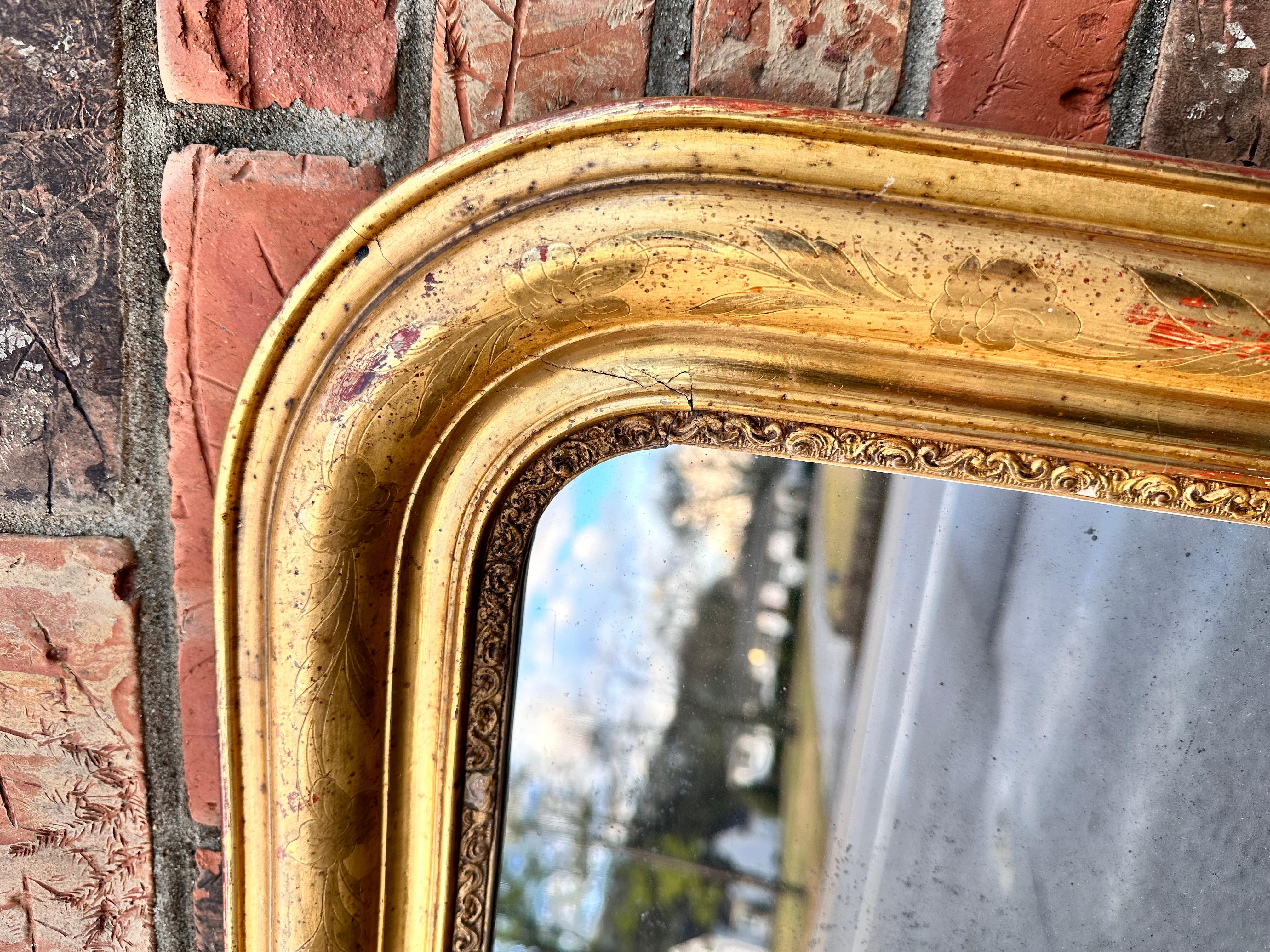 Miroir Louis Philippe du 19ème siècle 1