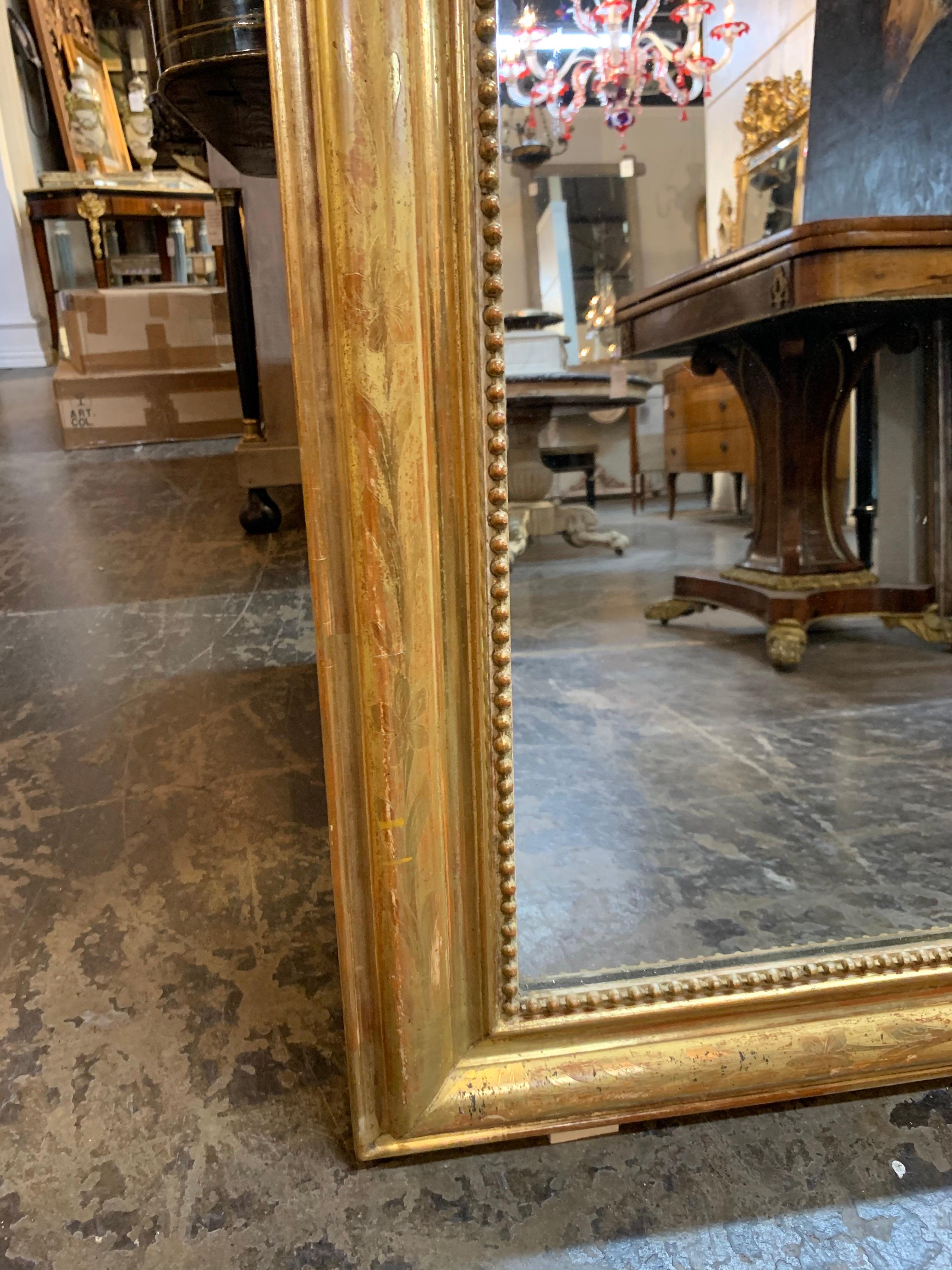 19th Century Louis Philippe Mirror with Gold Gilt 1