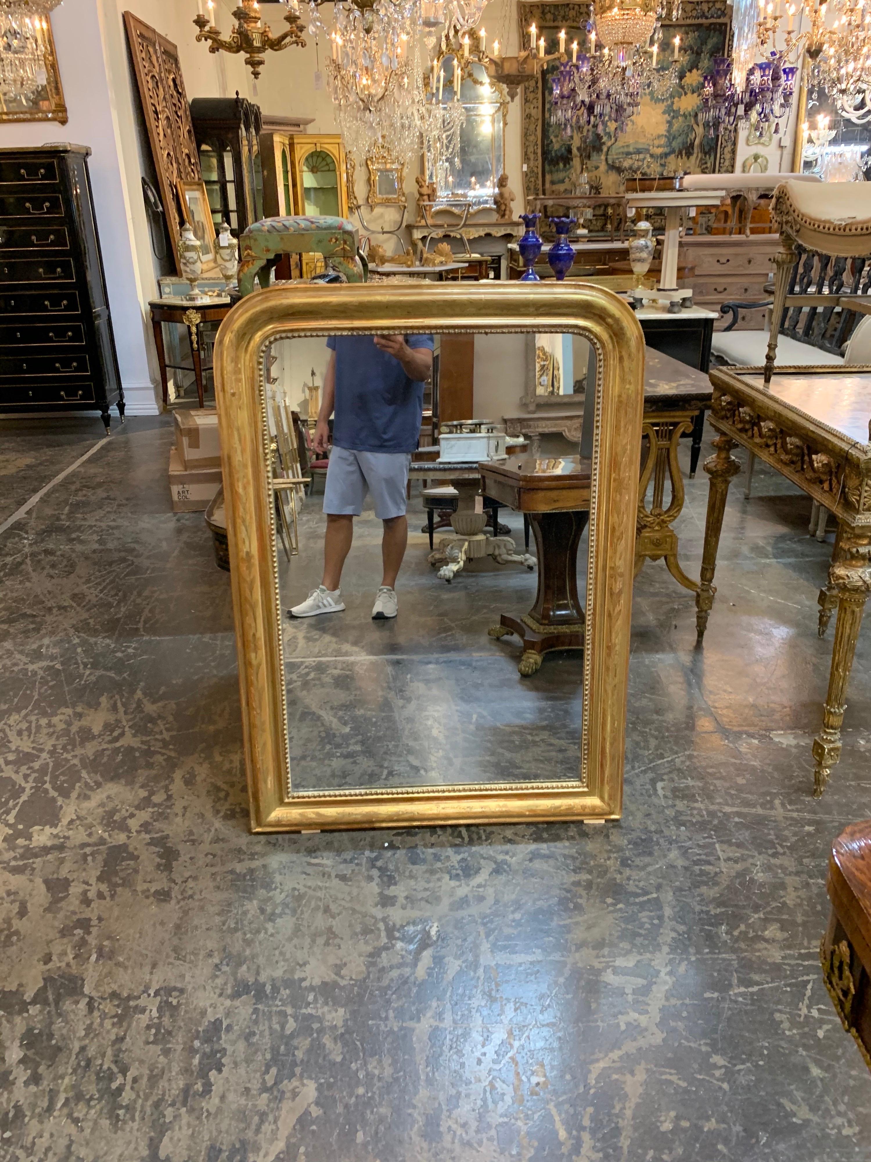 19th Century Louis Philippe Mirror with Gold Gilt 2