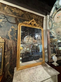 19th Century Louis Philippe Mirror with Greek Key Pattern