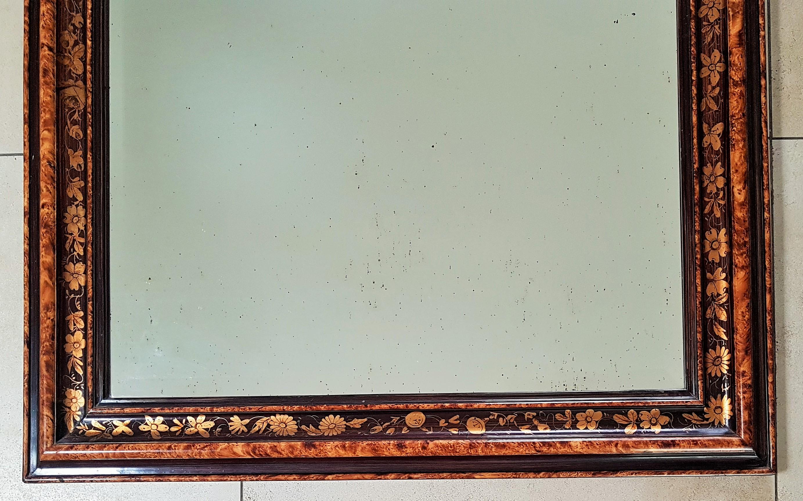 19th Century Louis Philippe Napoleon III Floral Wall Mirror, France 1860 8
