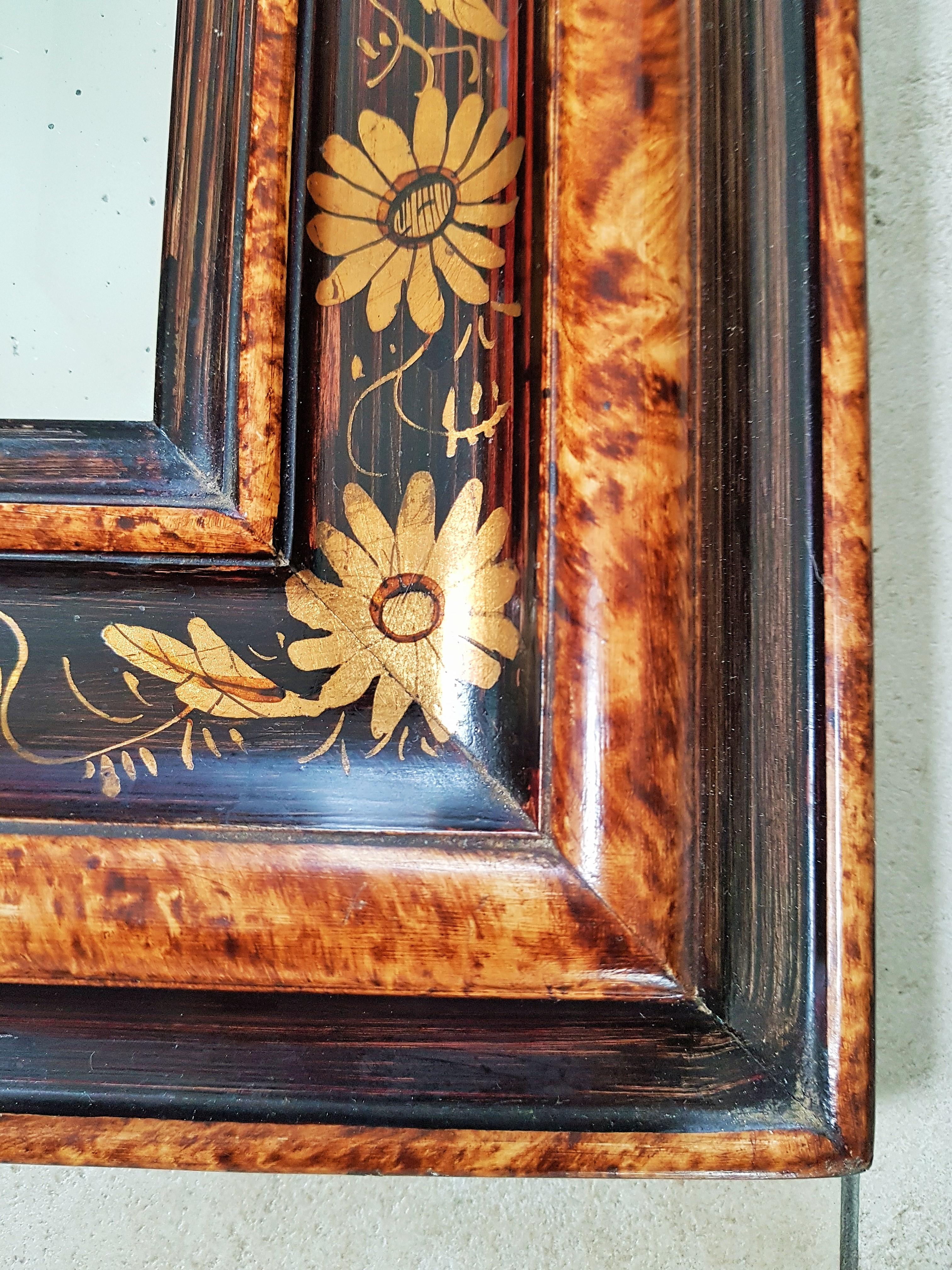 19th Century Louis Philippe Napoleon III Floral Wall Mirror, France 1860 12