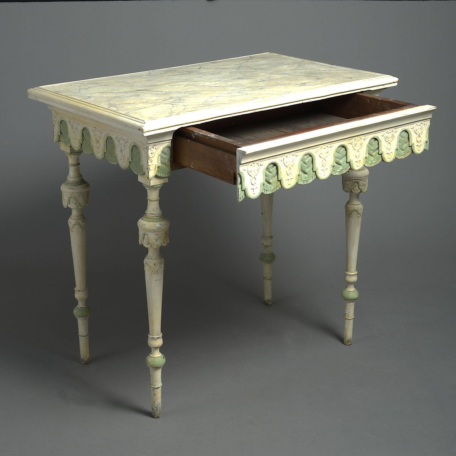 French 19th Century Louis-Philippe Painted Centre Table
