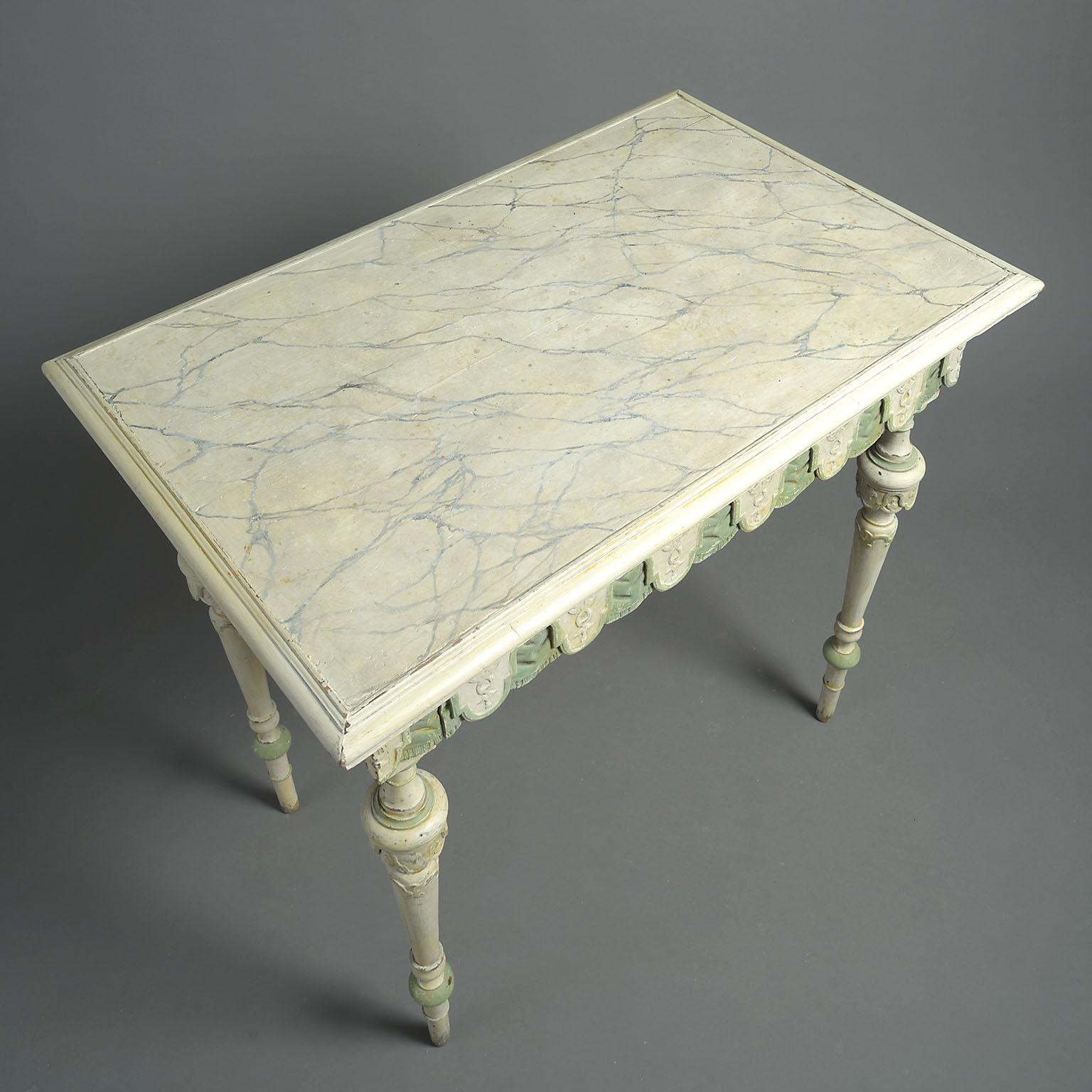 19th Century Louis-Philippe Painted Centre Table In Good Condition In London, GB