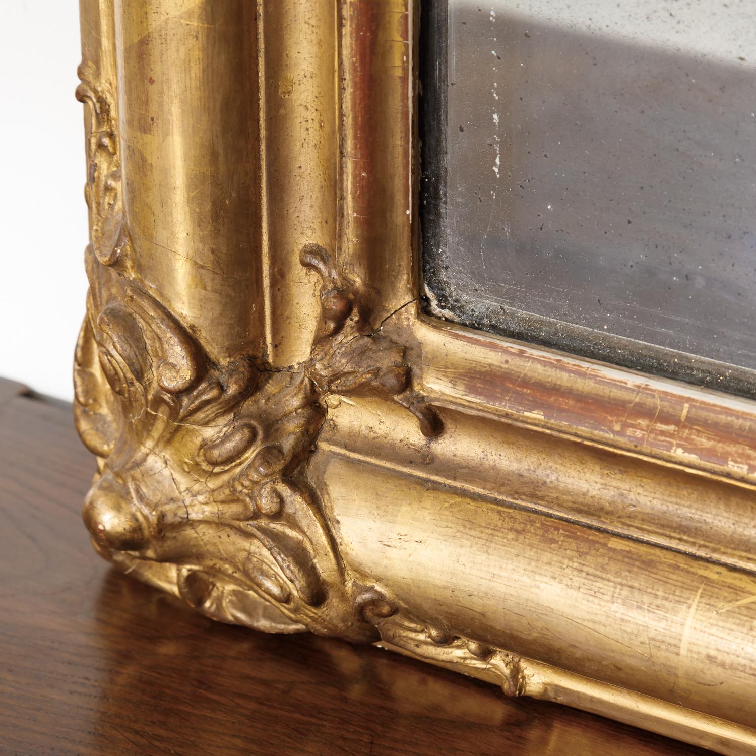 19th Century Louis Philippe Period Giltwood Mirror 7