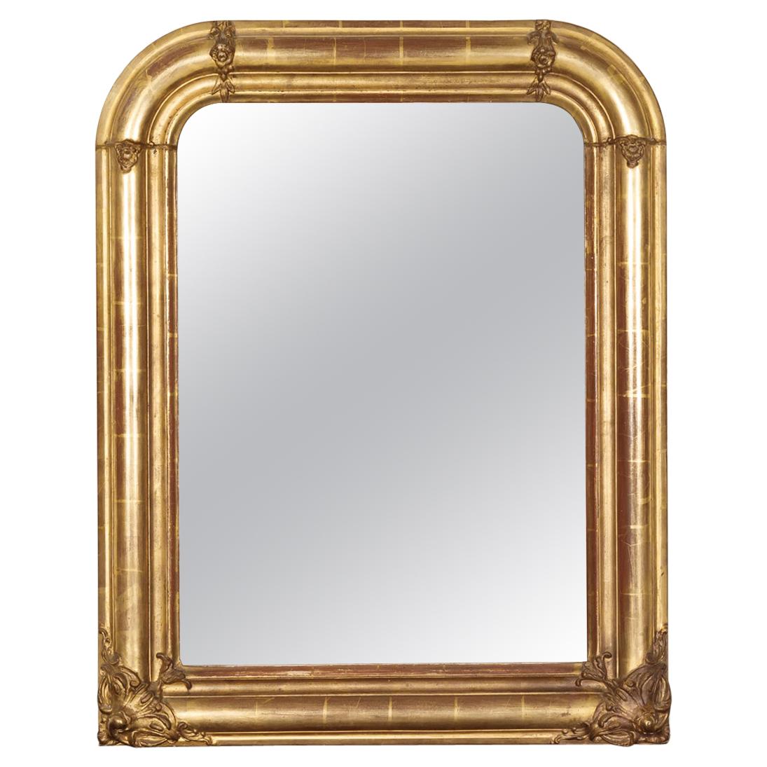 19th Century Louis Philippe Period Giltwood Mirror