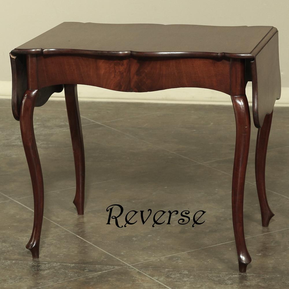 19th Century Louis Philippe Period Mahogany Drop Leaf Table For Sale 7