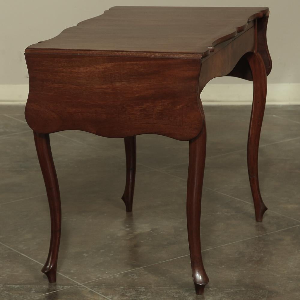 19th Century Louis Philippe Period Mahogany Drop Leaf Table For Sale 1