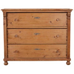 19th Century Louis Philippe Pine Commode or Chest of Drawers