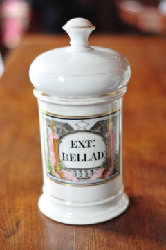 19th Century Louis Philippe Porcelain Apothecary Jars