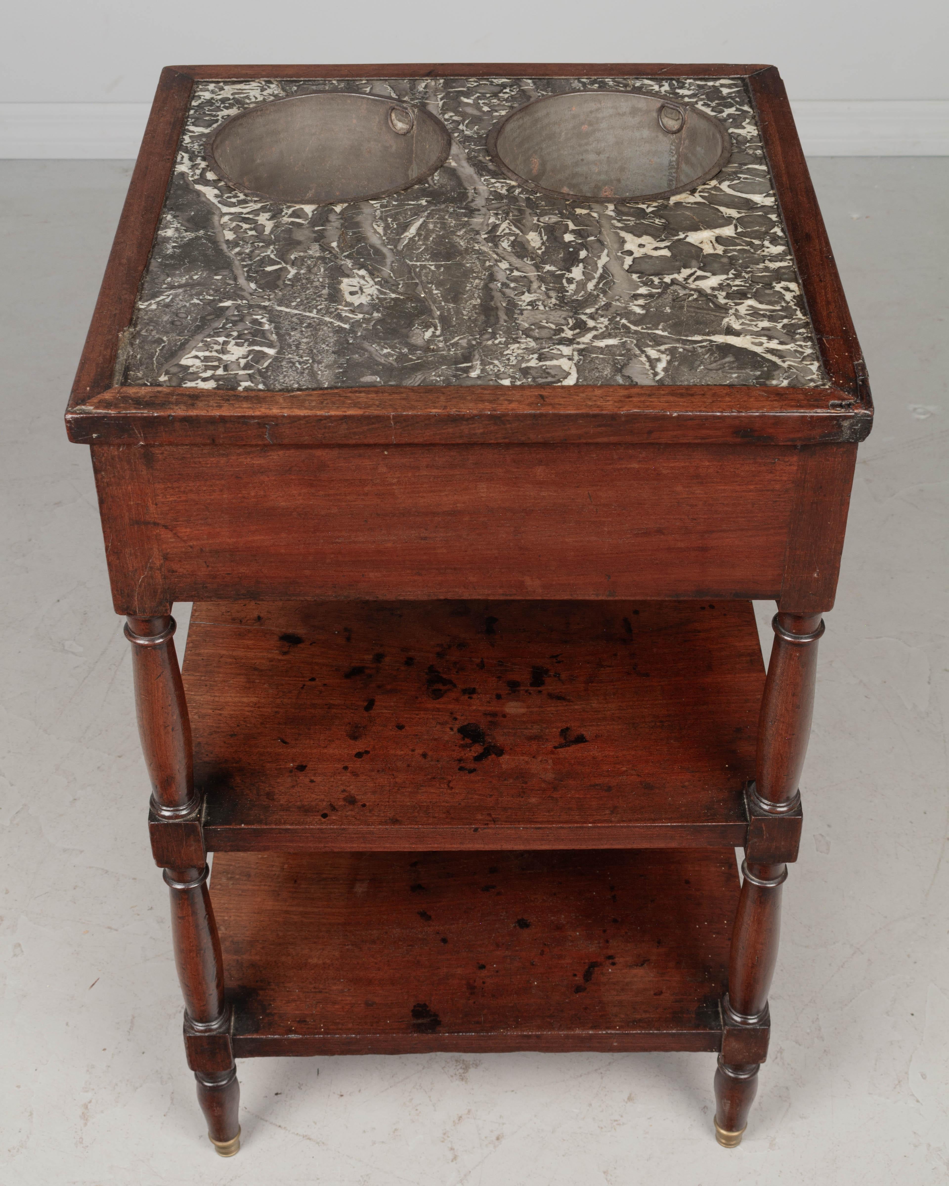 19th Century Louis Philippe Rafraichissoir Side Table For Sale 4