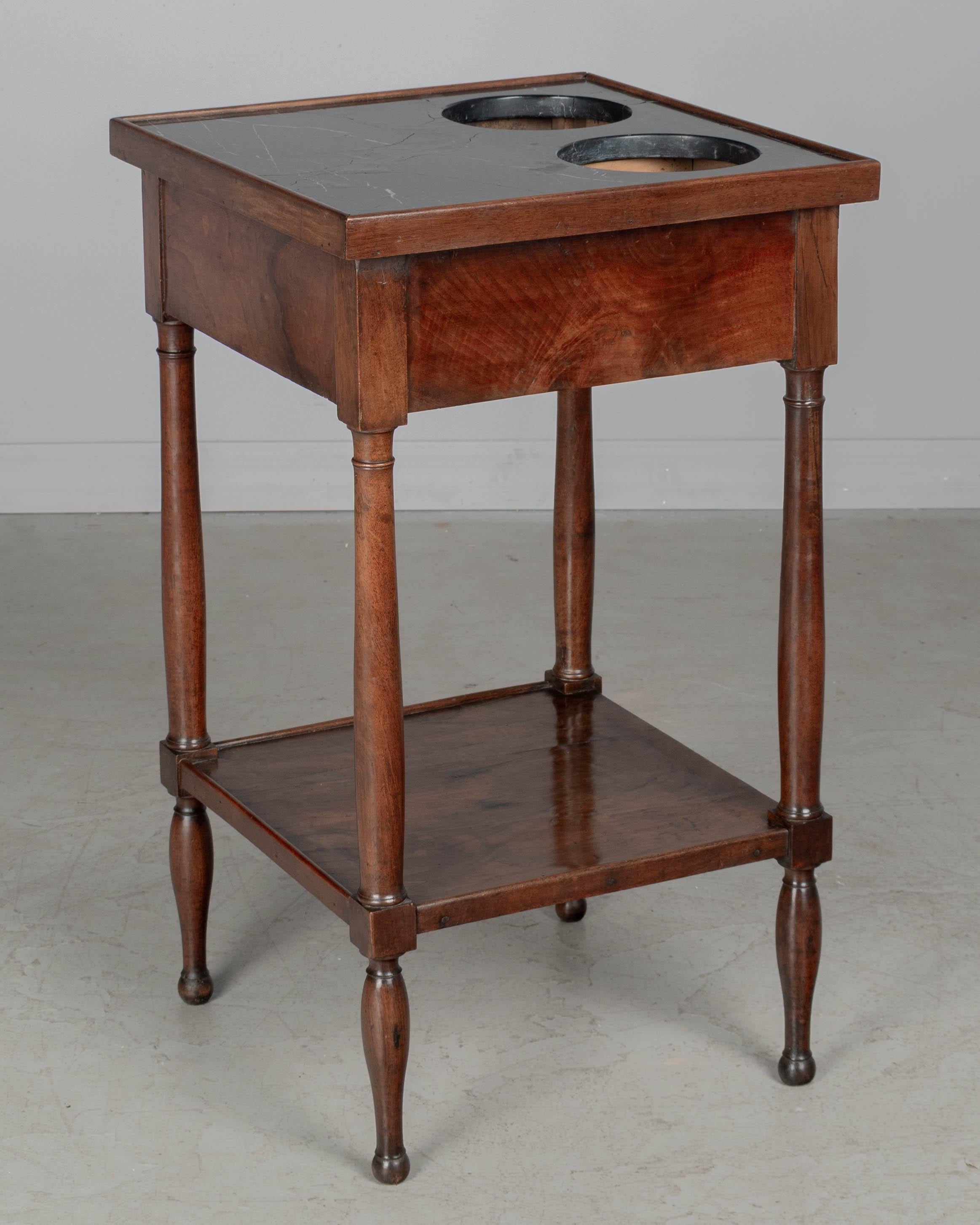 Hand-Crafted 19th Century Louis Philippe Rafraichissoir Side Table For Sale