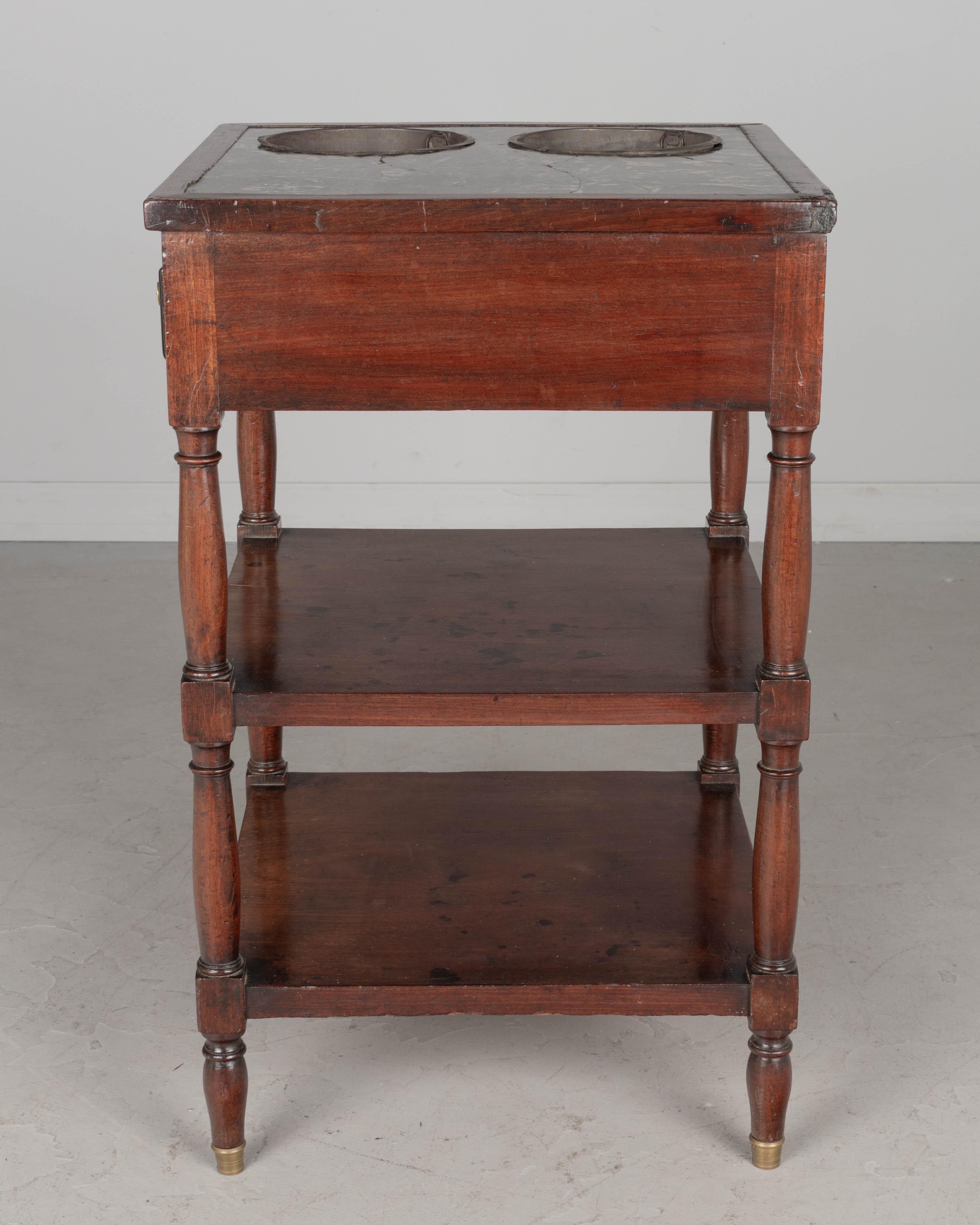 19th Century Louis Philippe Rafraichissoir Side Table In Good Condition For Sale In Winter Park, FL