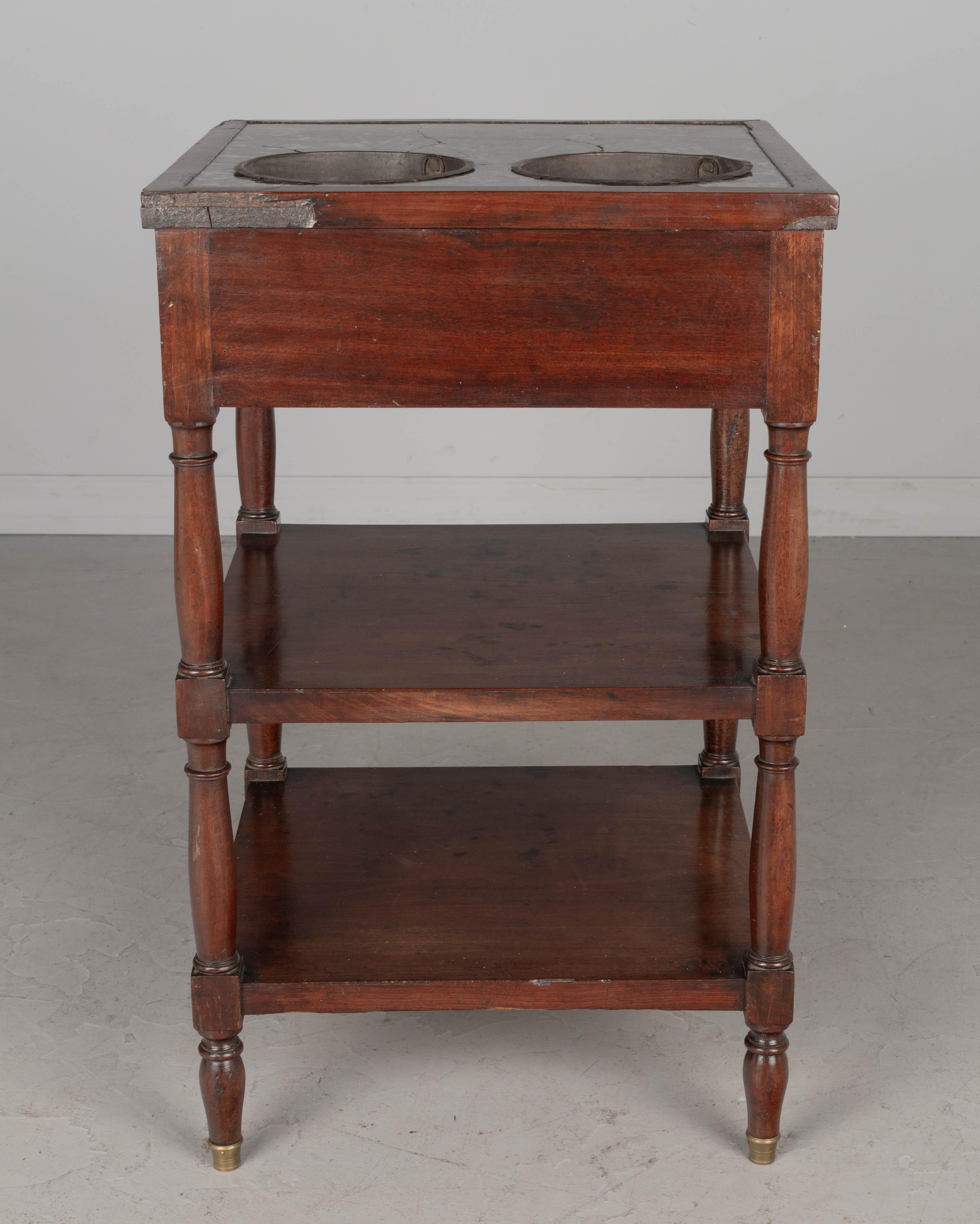 19th Century Louis Philippe Rafraichissoir Side Table For Sale 1