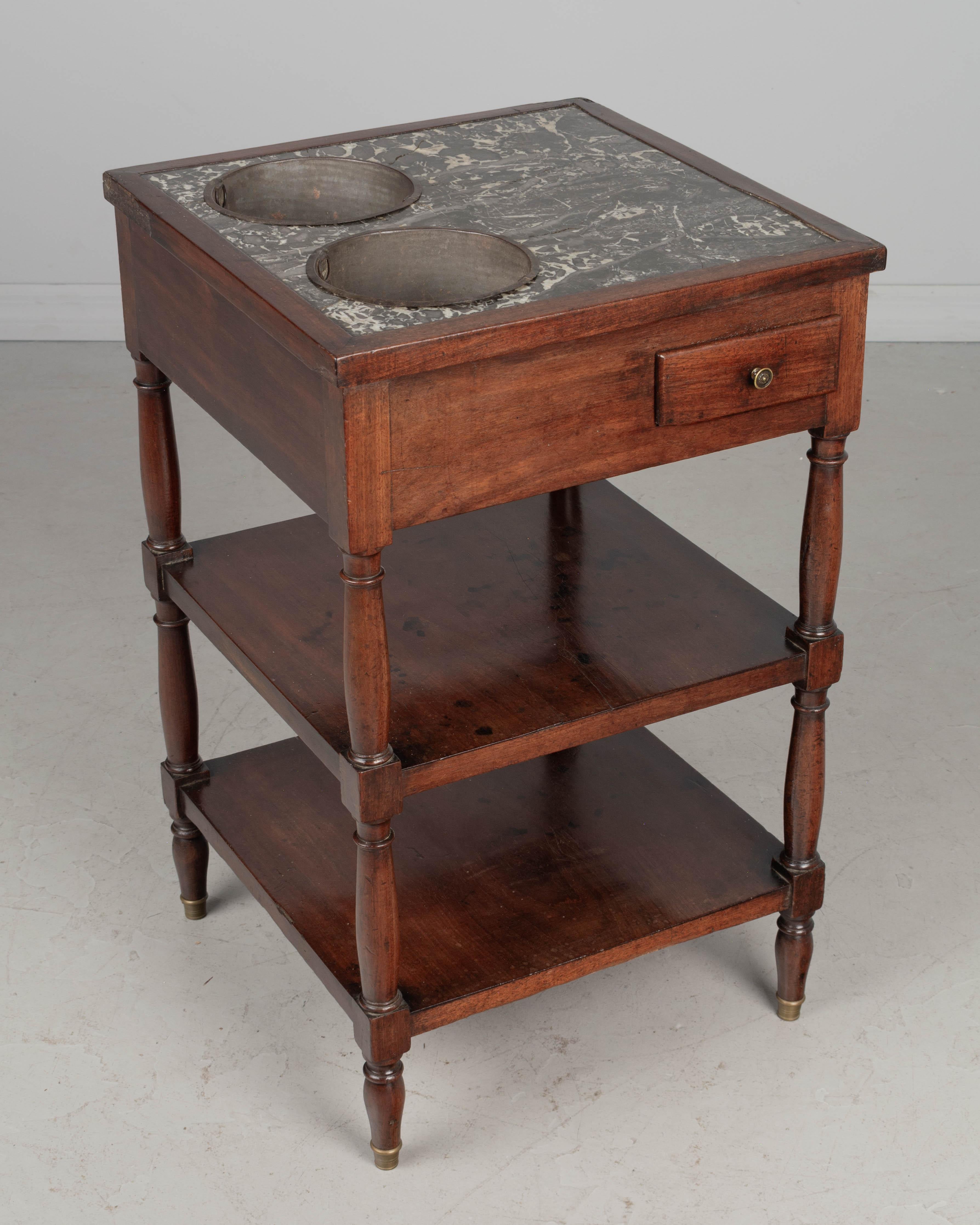 19th Century Louis Philippe Rafraichissoir Side Table For Sale 2