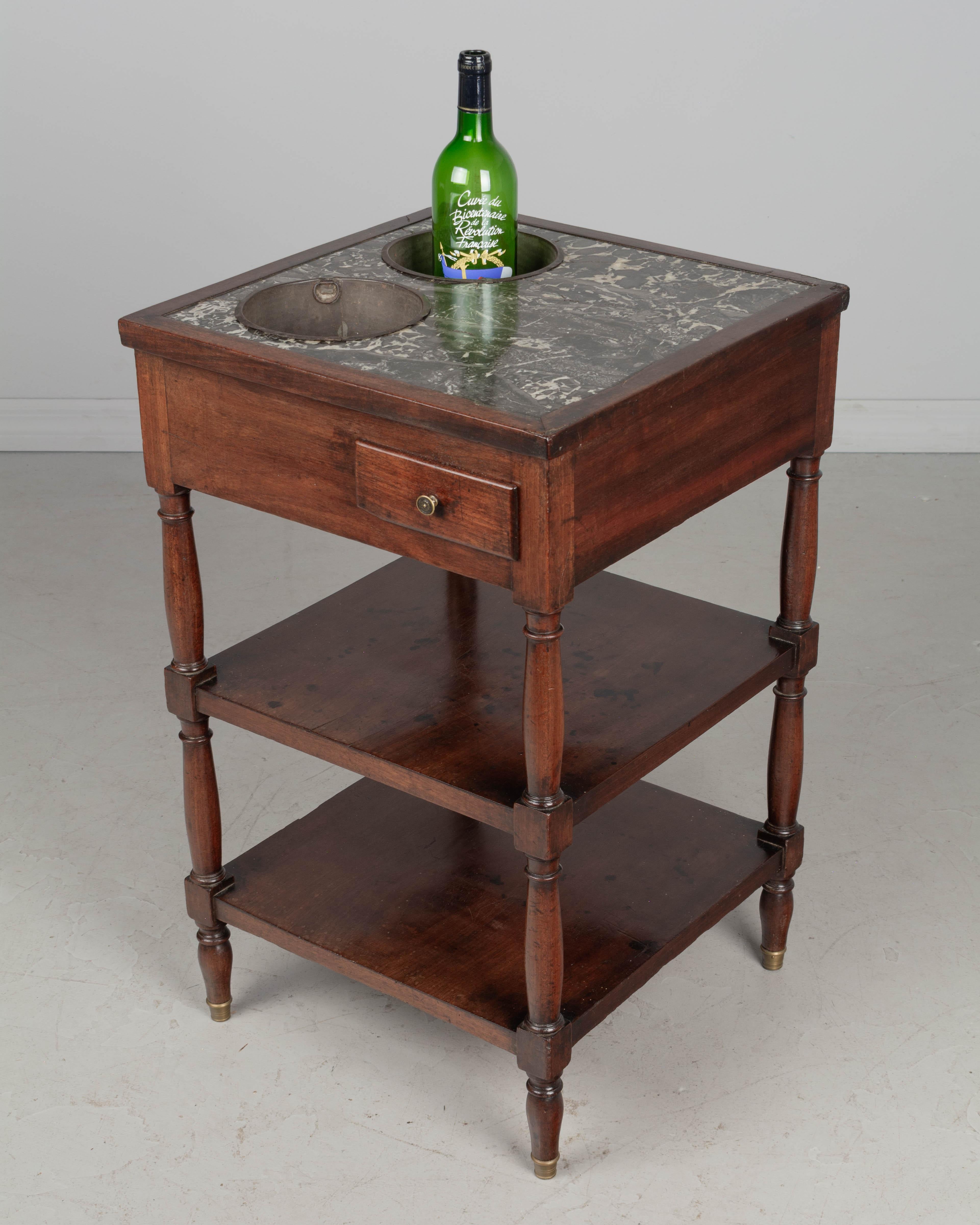 19th Century Louis Philippe Rafraichissoir Side Table For Sale 3
